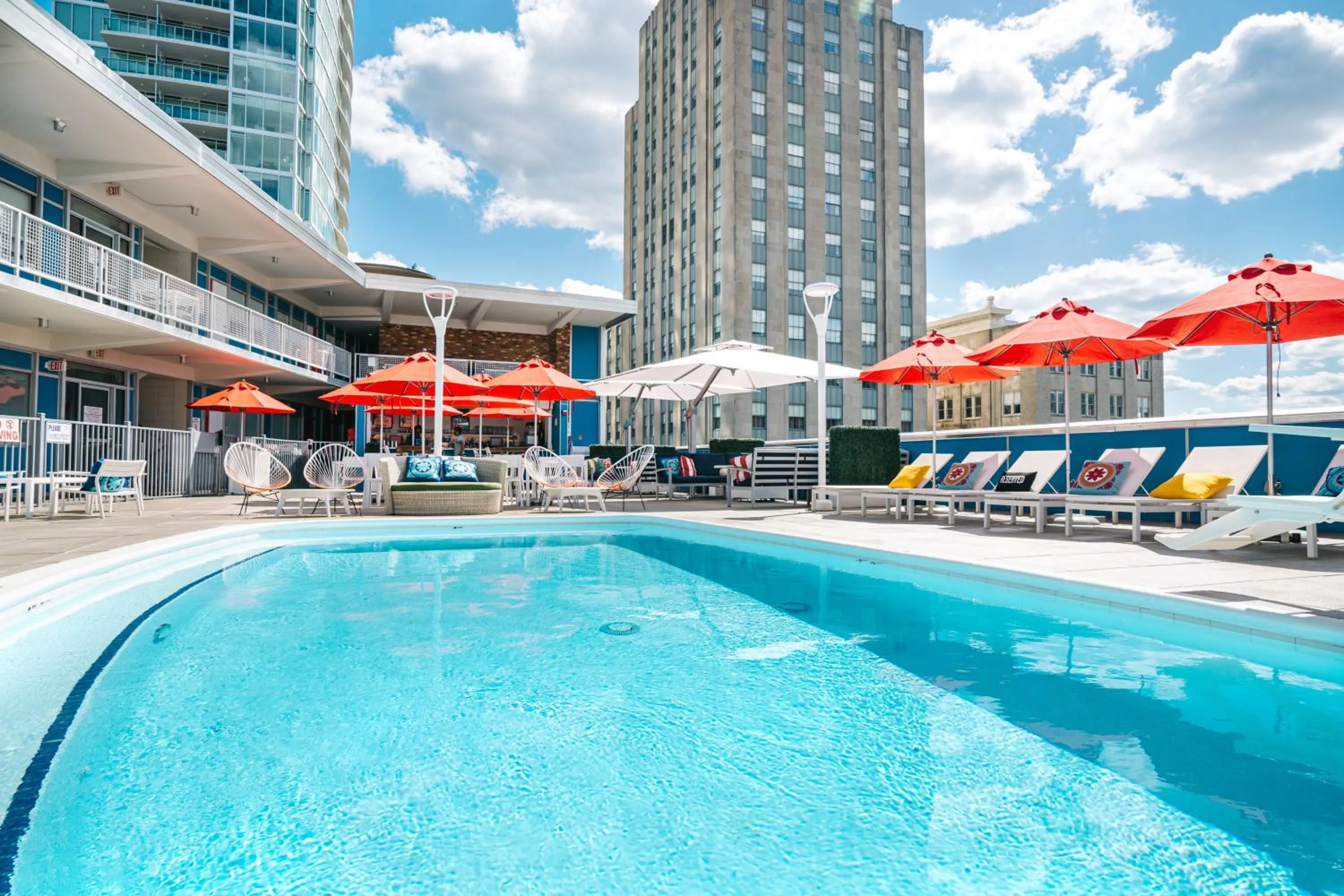 Pool view in Unscripted Durham, Part of JDV by Hyatt