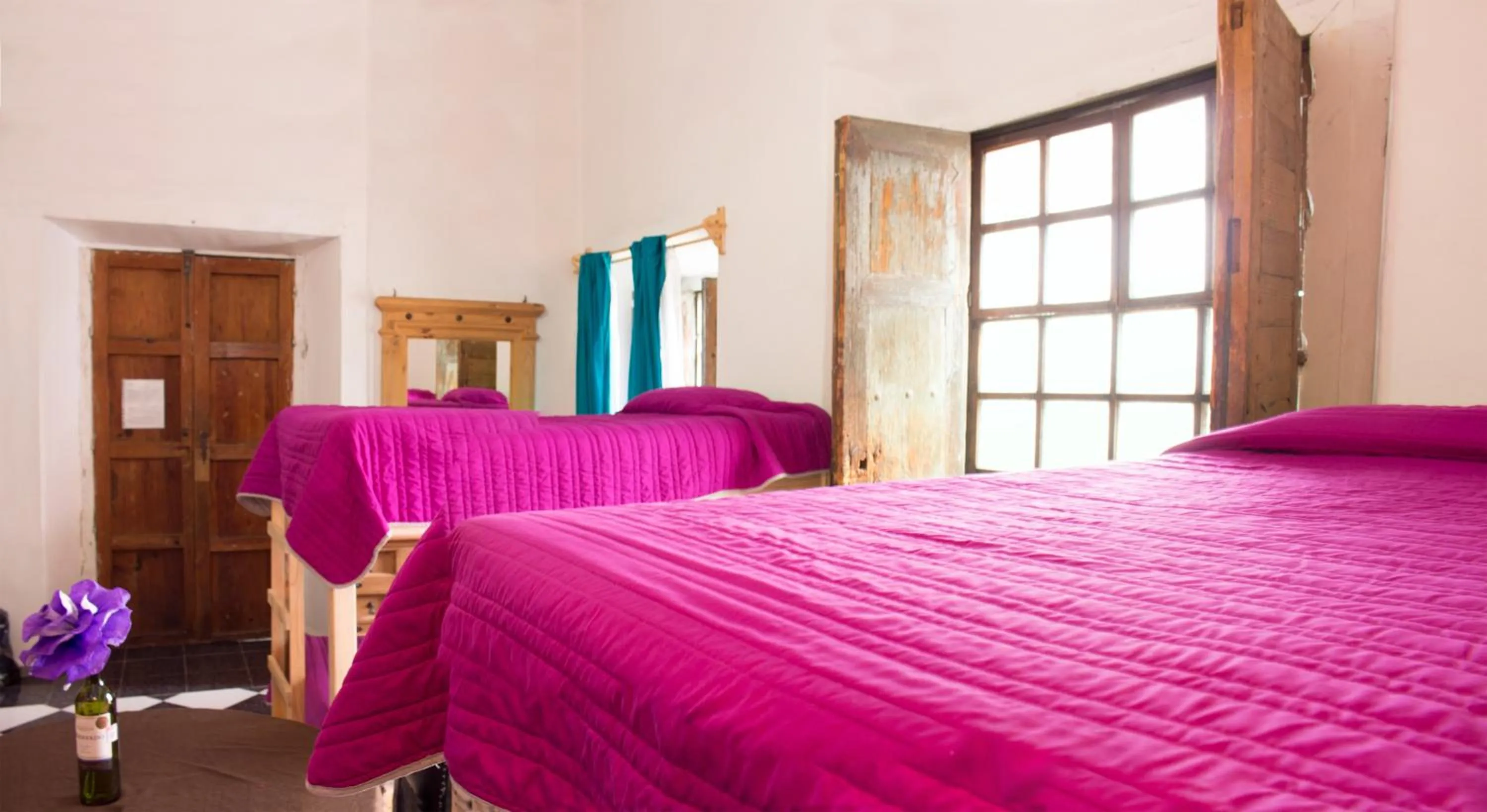 Decorative detail, Bed in Casa Lupita Hostel