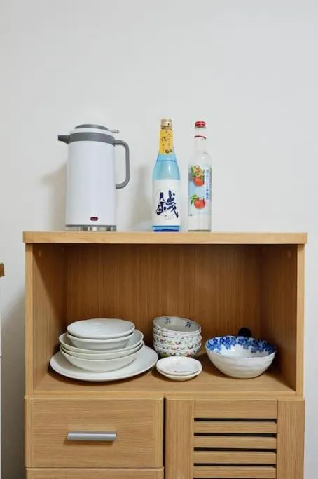Kitchen or kitchenette in Keimei Guest House