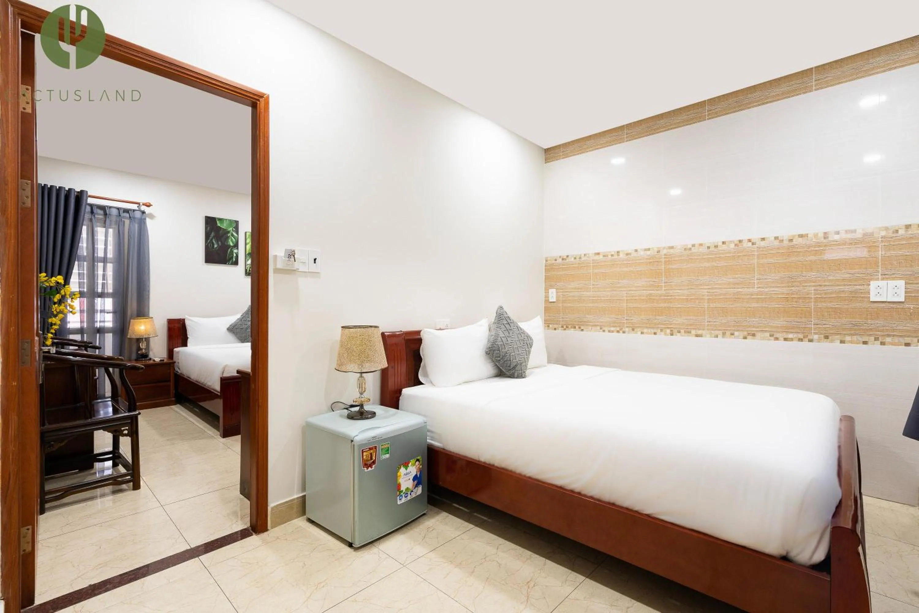 Bed in Cactusland Hotel Tan Binh Near T3 Station