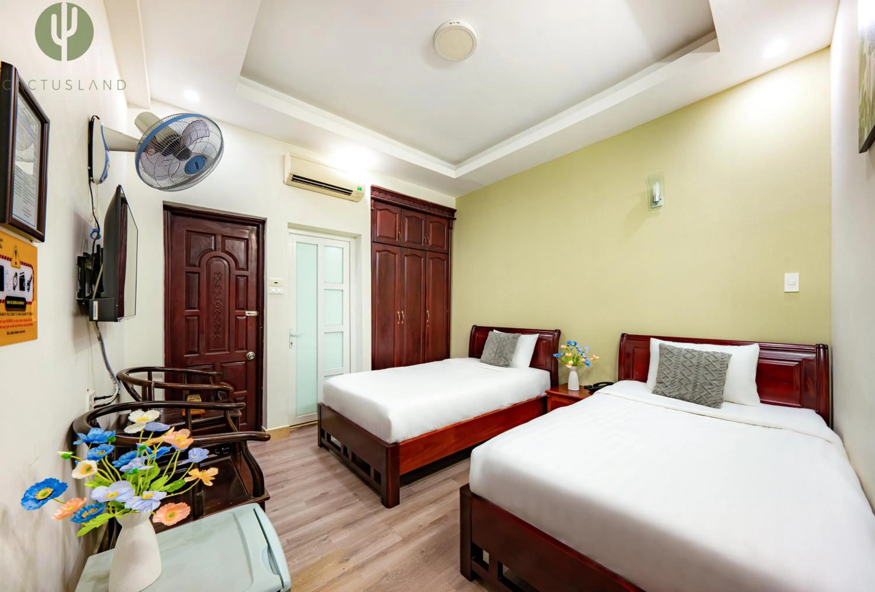 Bed in Cactusland Hotel Tan Binh Near T3 Station