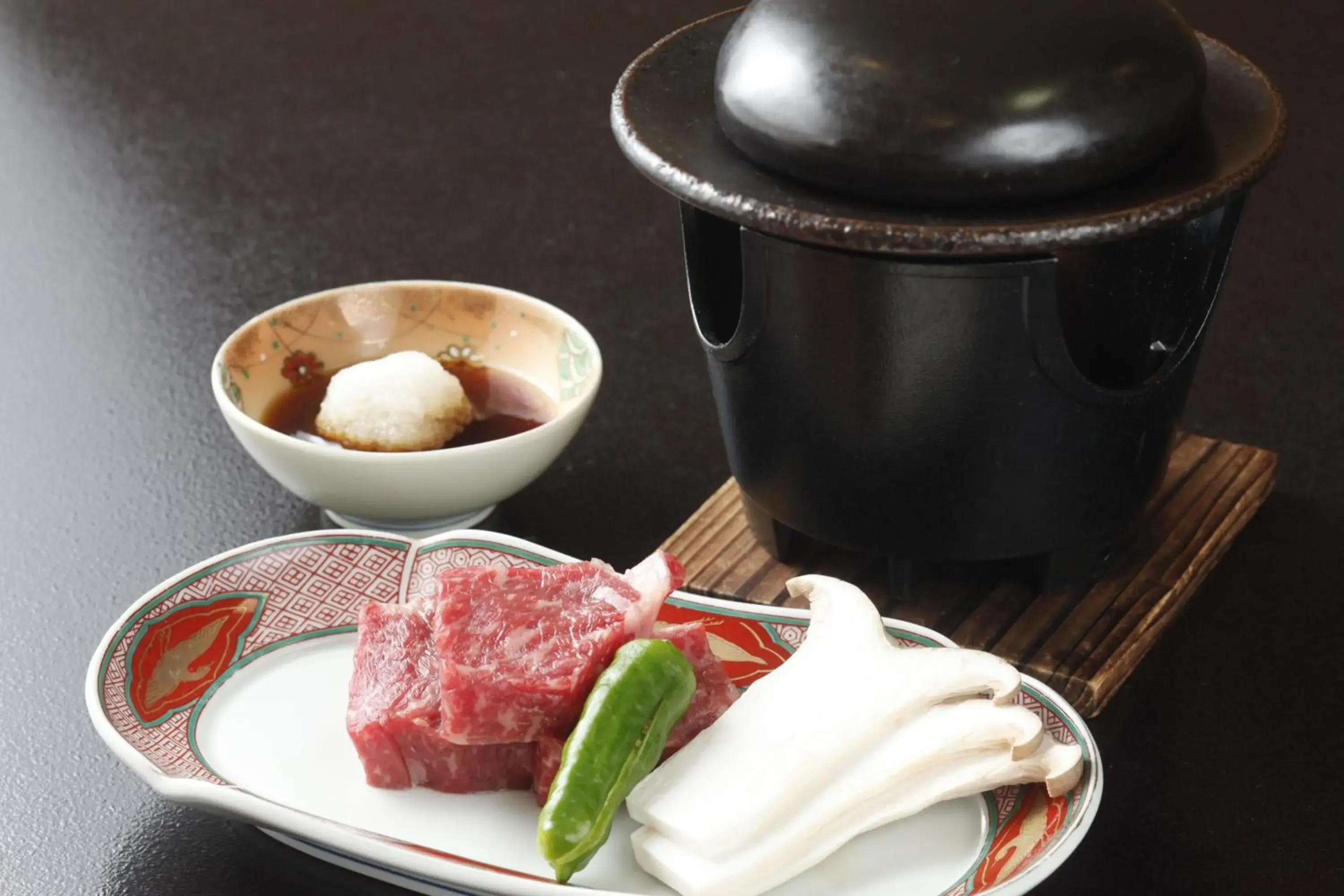 Food close-up in Oribana Food close-up in Oribana