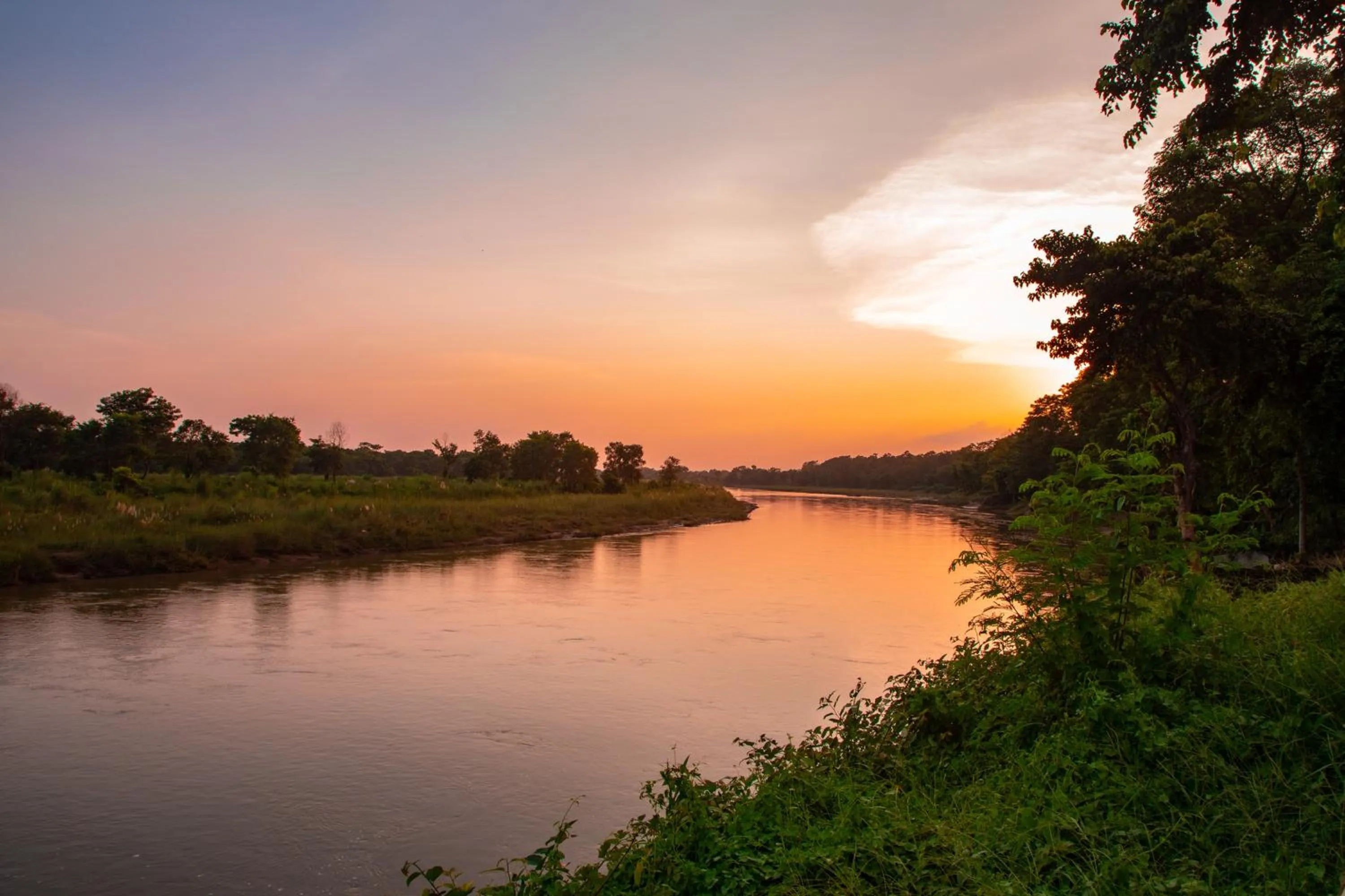 Natural landscape in Chitwan Riverside Resort