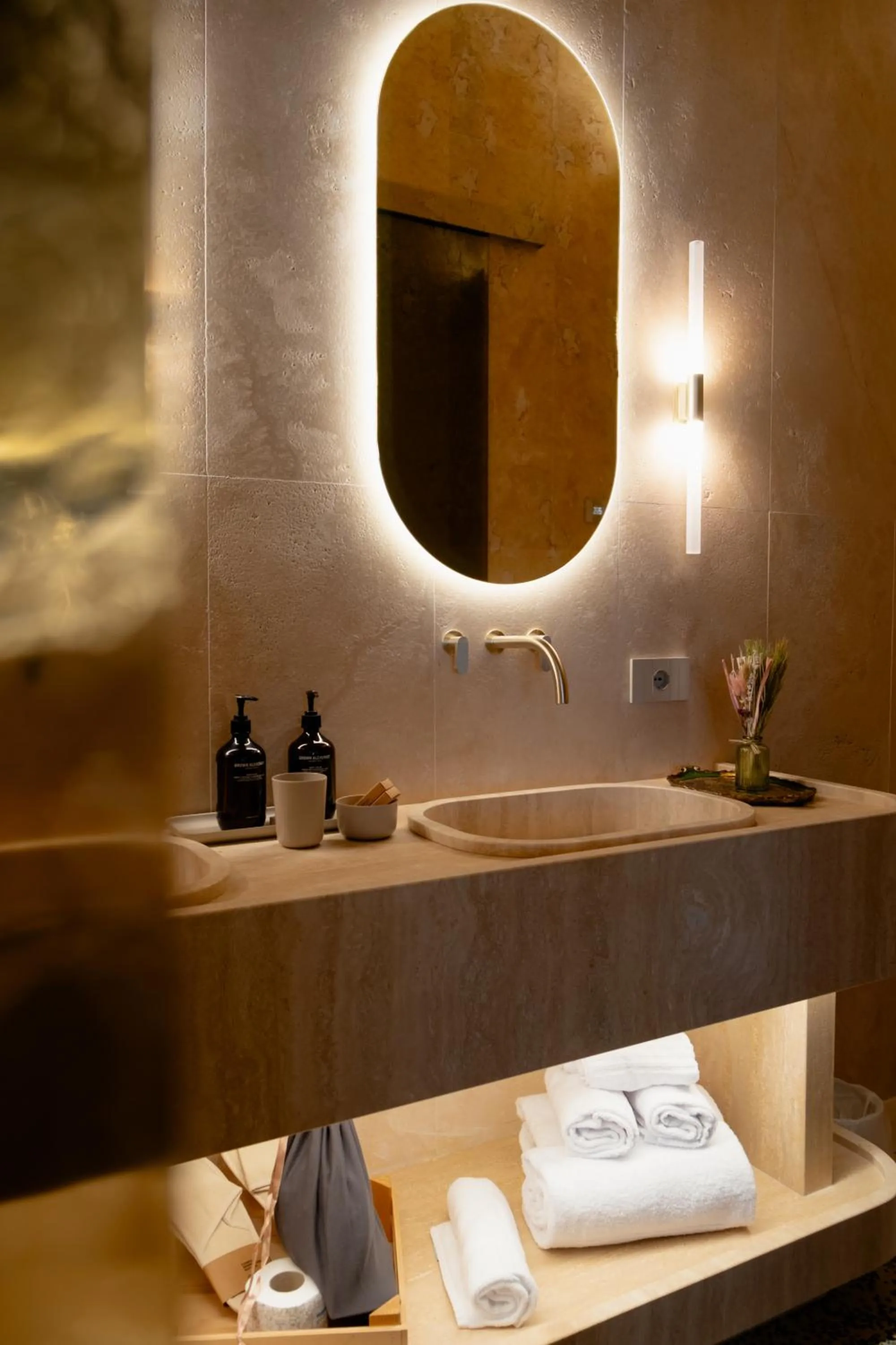 Bathroom in Palazzo Del Duca Hotel & Restaurant