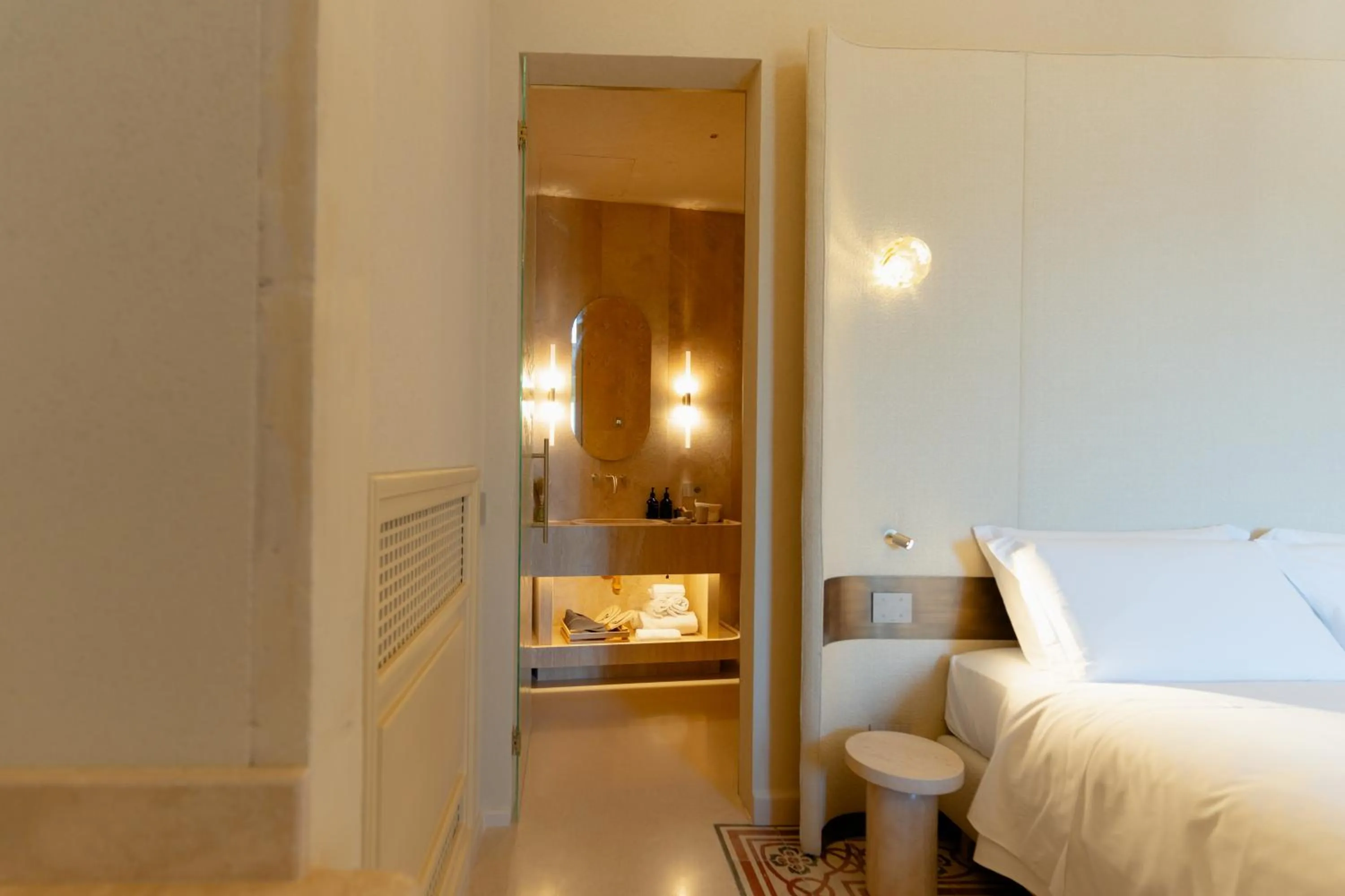 Decorative detail, Bed in Palazzo Del Duca Hotel & Restaurant