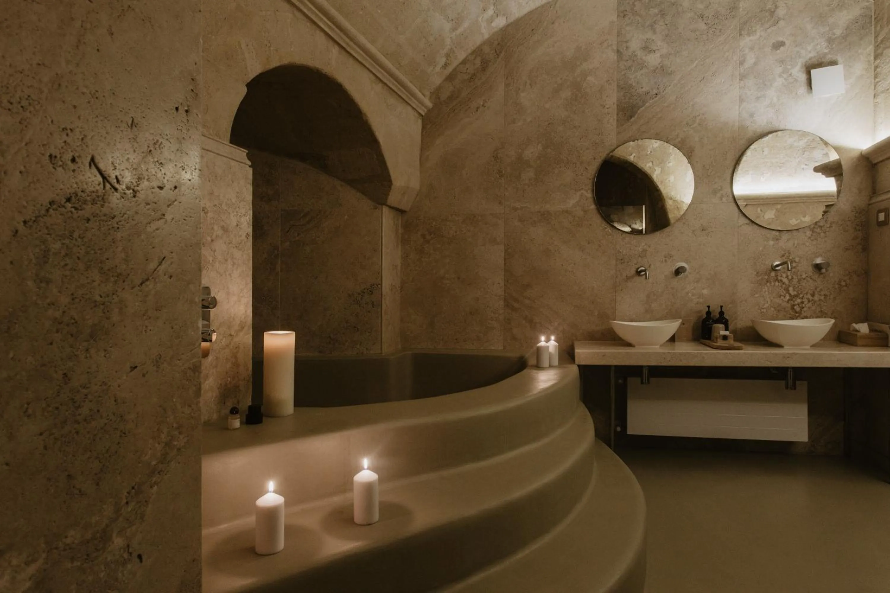 Bathroom in Palazzo Del Duca Hotel & Restaurant
