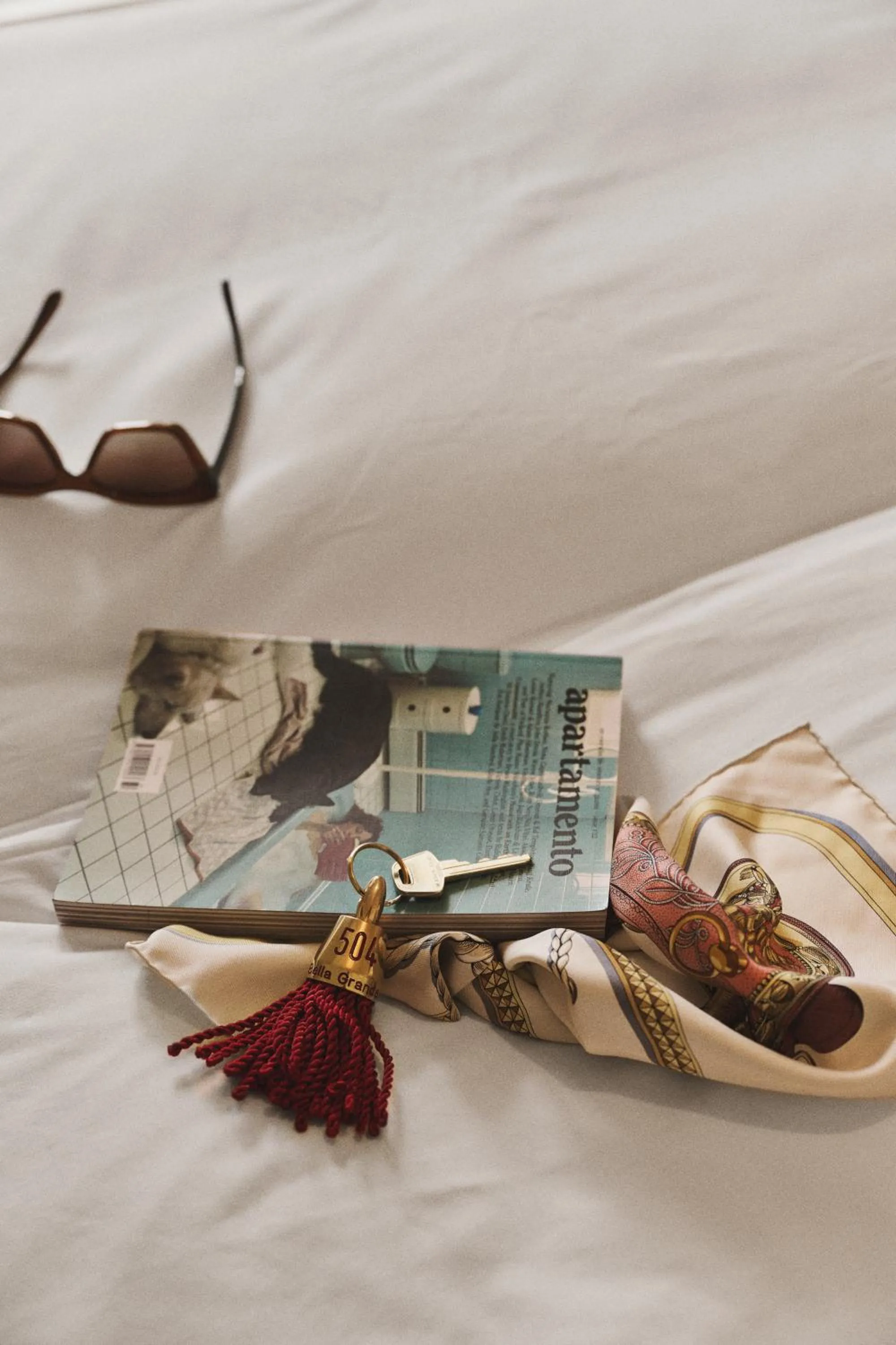 Decorative detail, Bed in Hotel Bella Grande