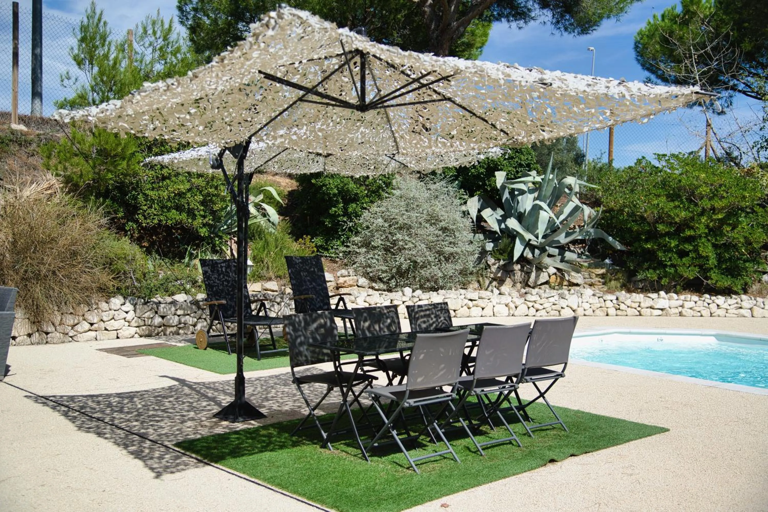 Patio in Villa Martégale Hôtel Restaurant