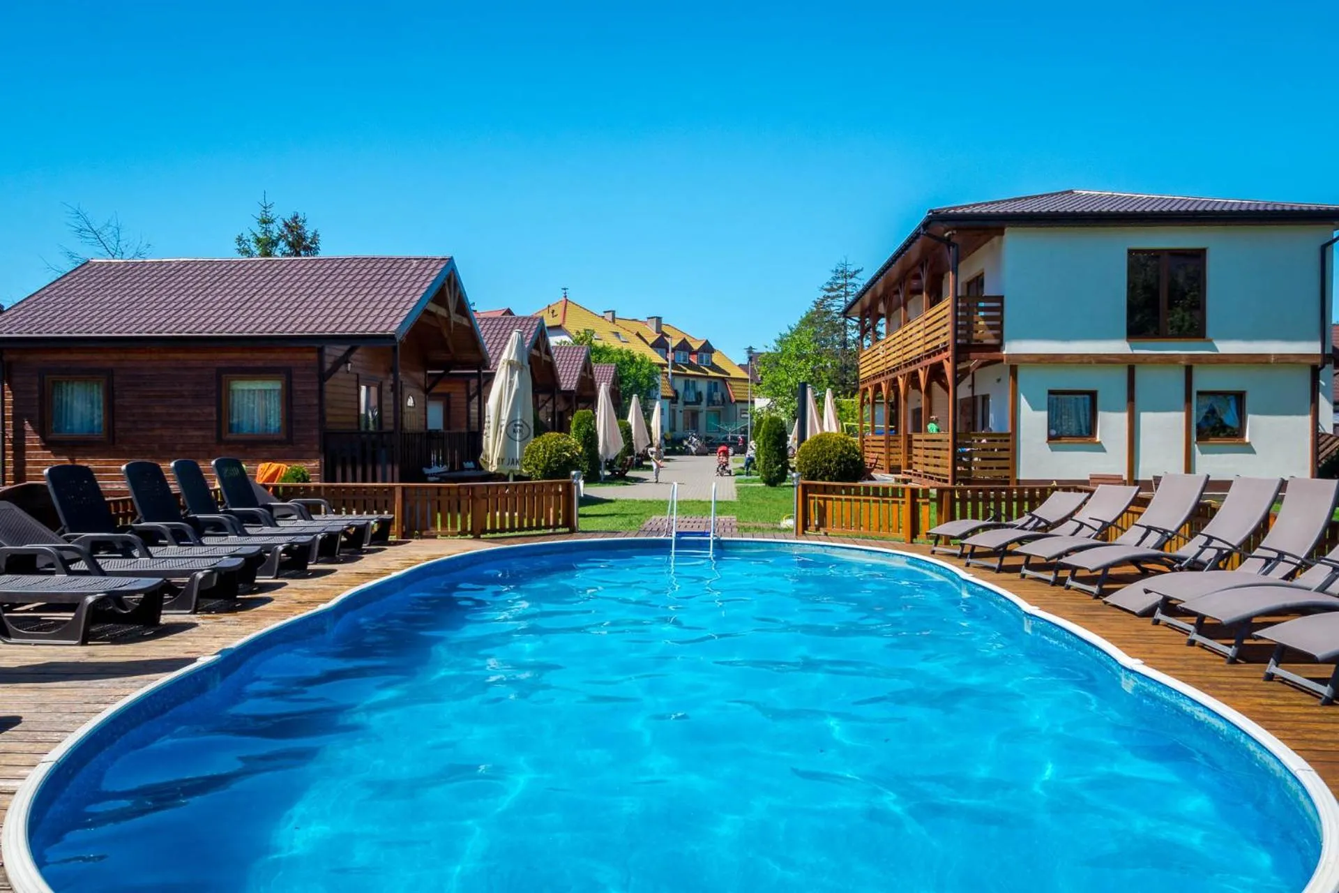 Pool view in Dom Wczasowy Laguna