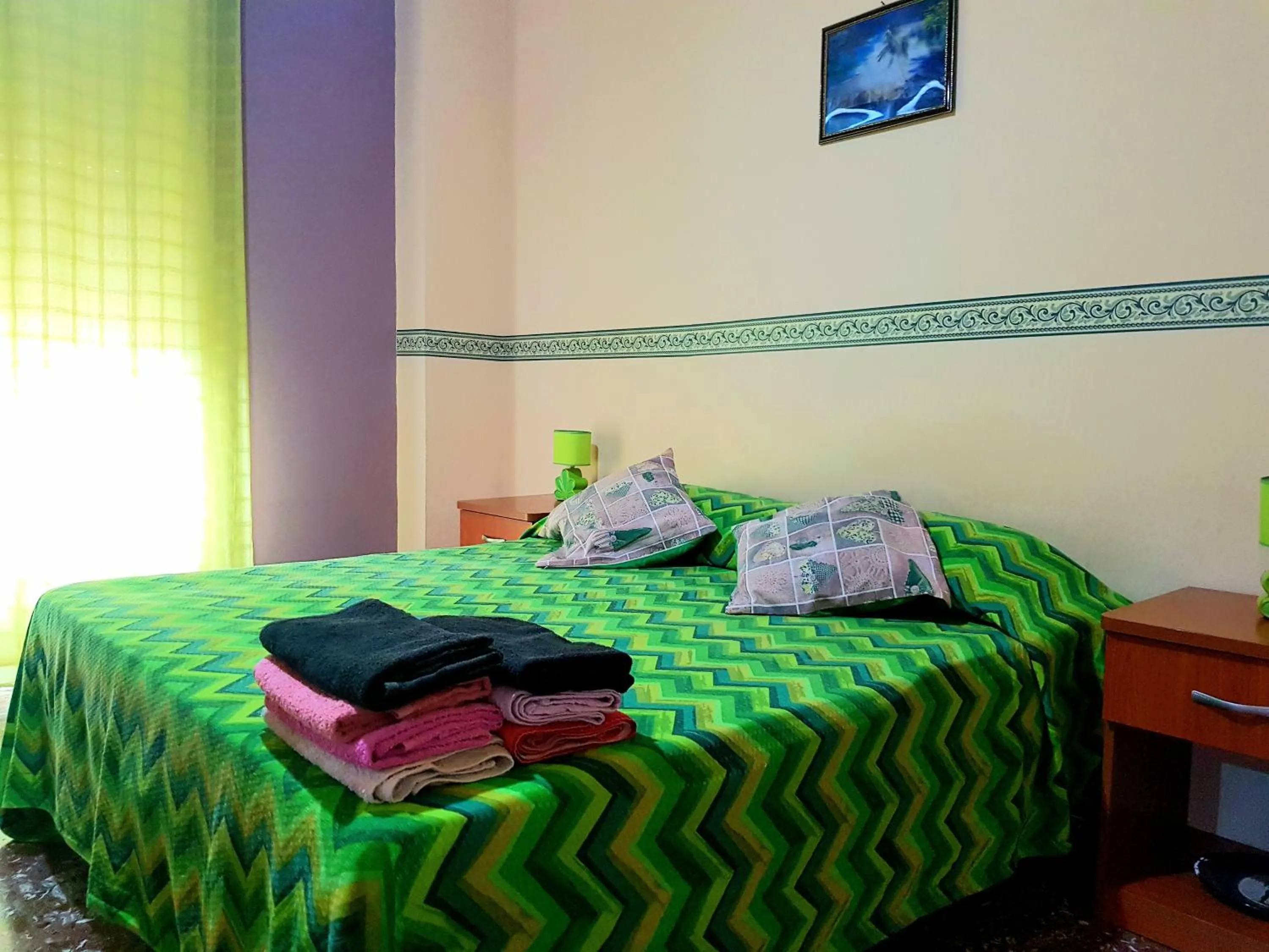 Bed in Vista Mare Rooms