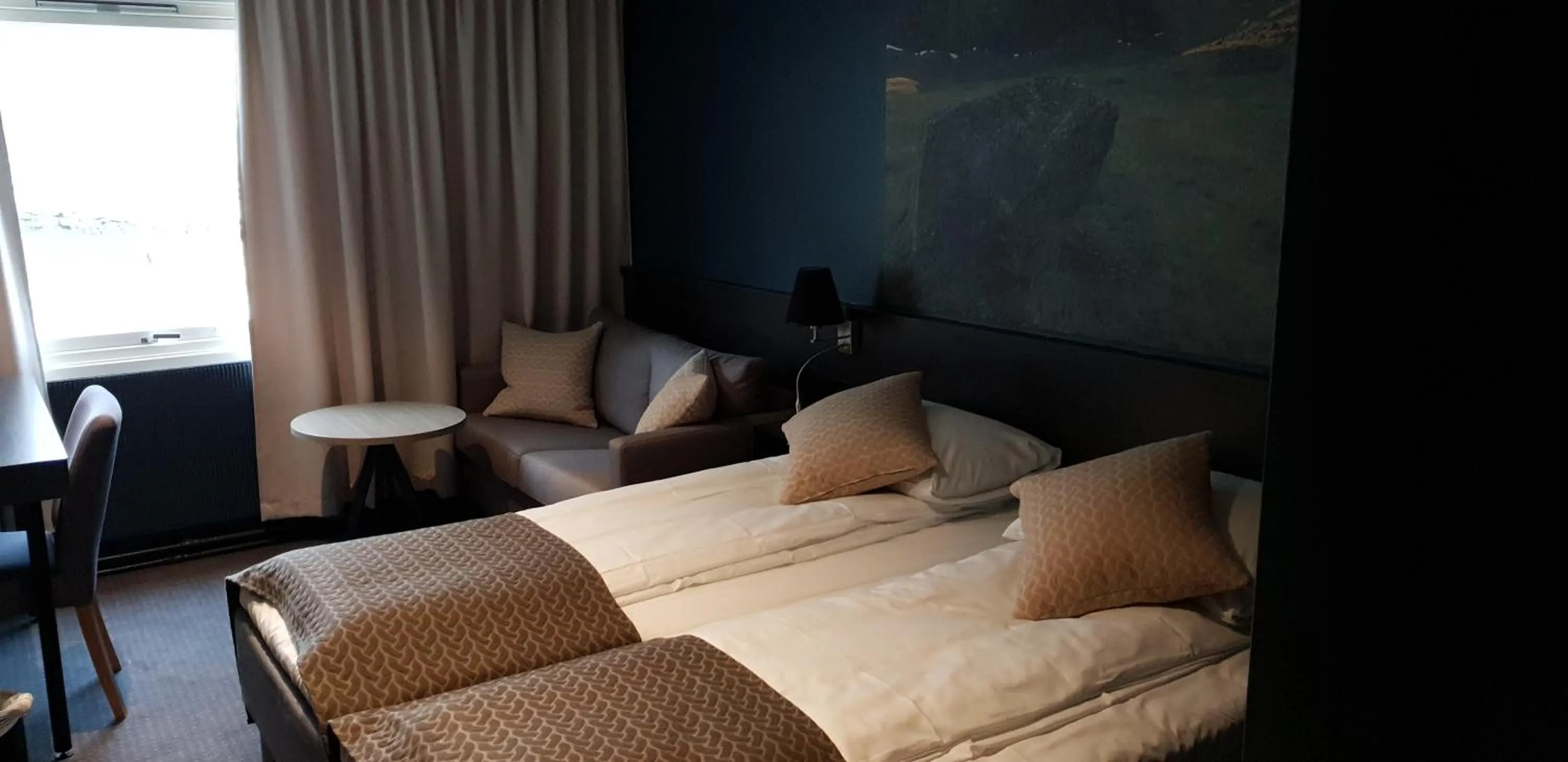 Bed in Hotell Maritim Skjervoy