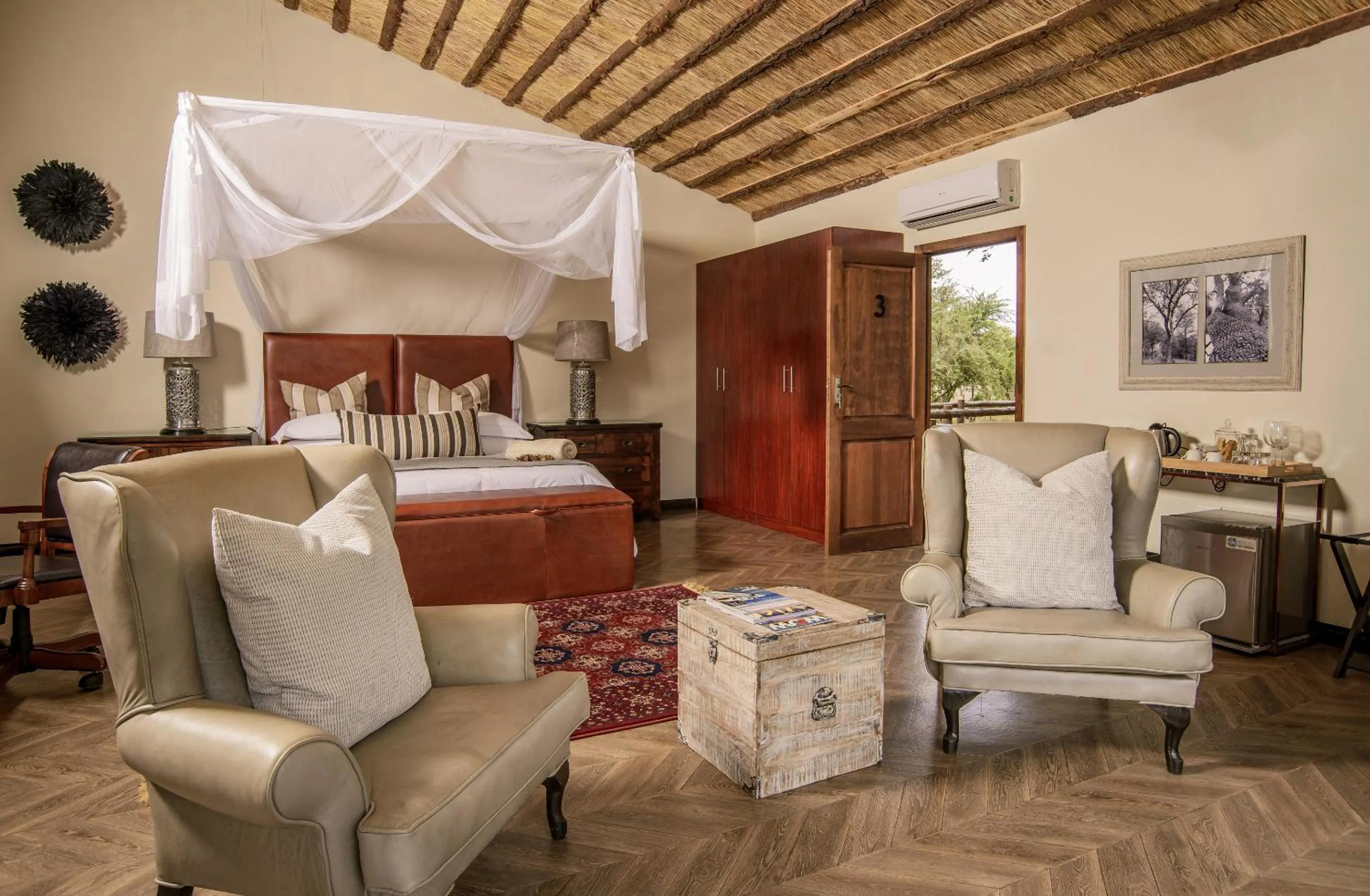 Patio, Bed in Karongwe - Becks Safari Lodge