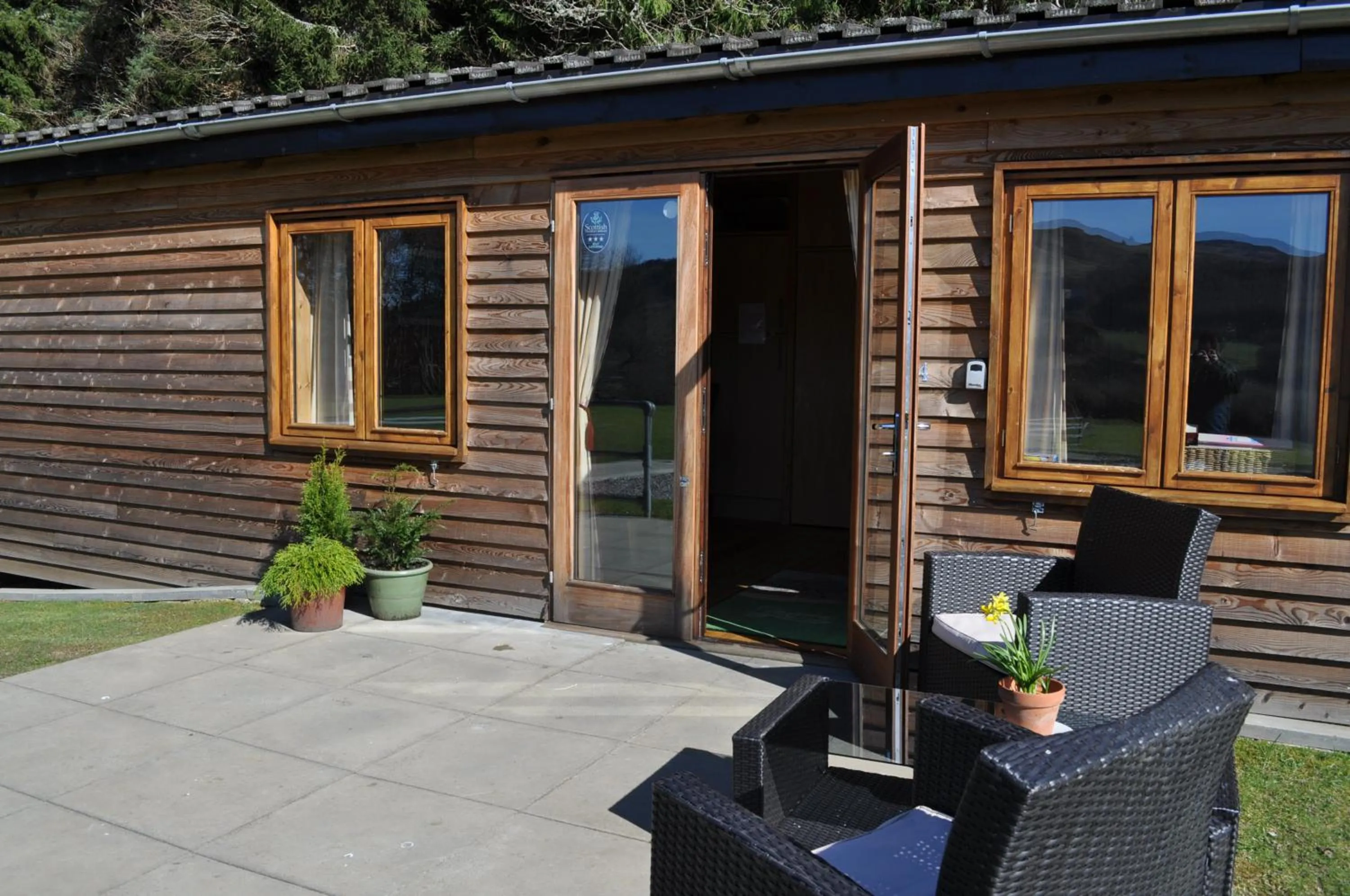 Patio in Tayview Lodges