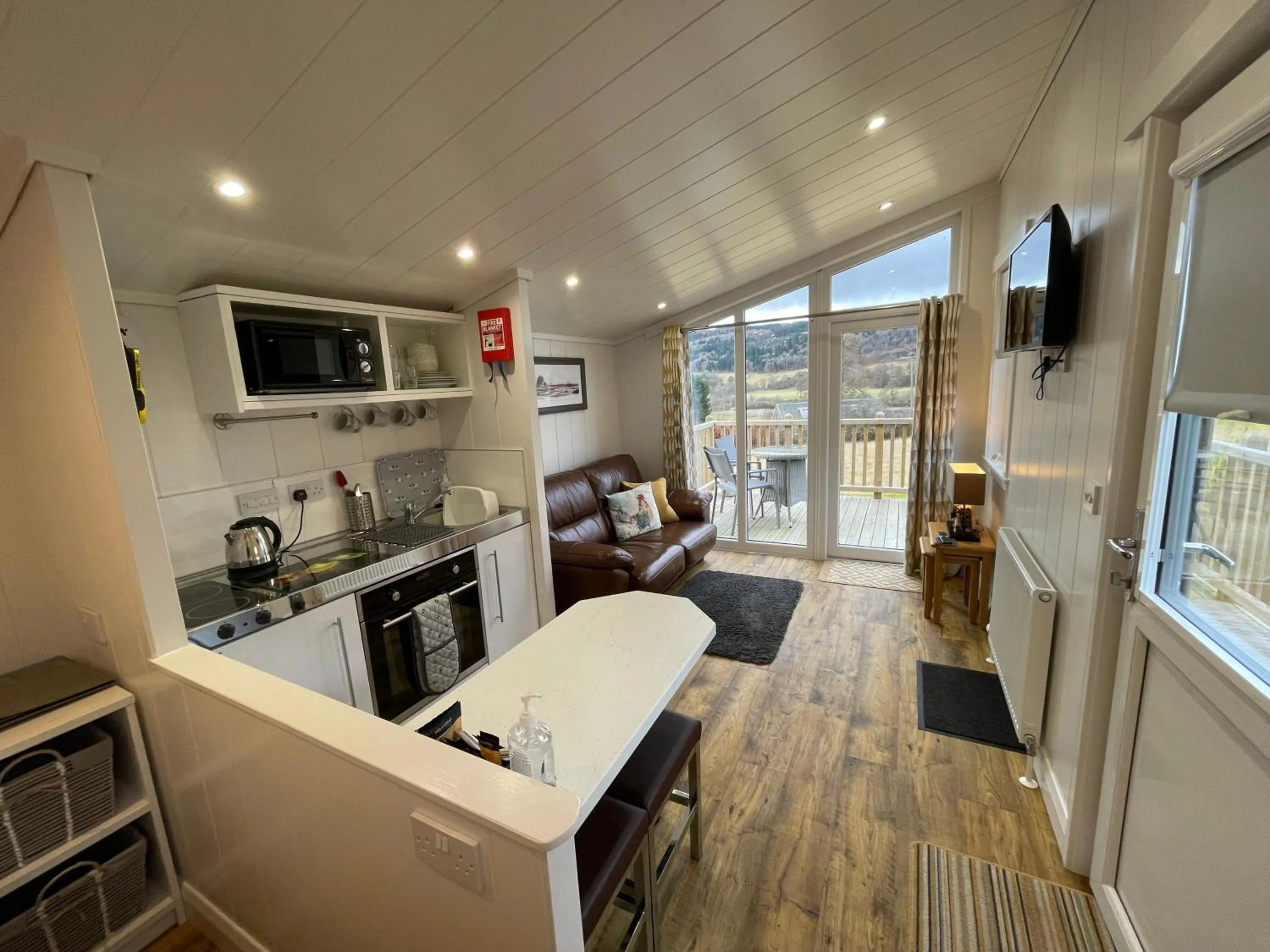 Living room in Tayview Lodges