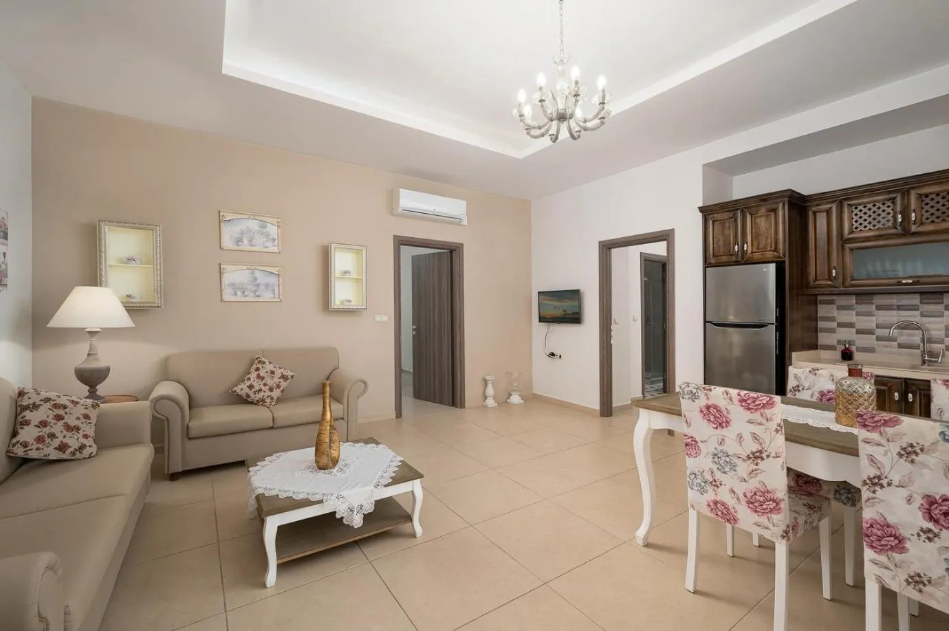 Living room in Orelia Cretan Deluxe Apartments