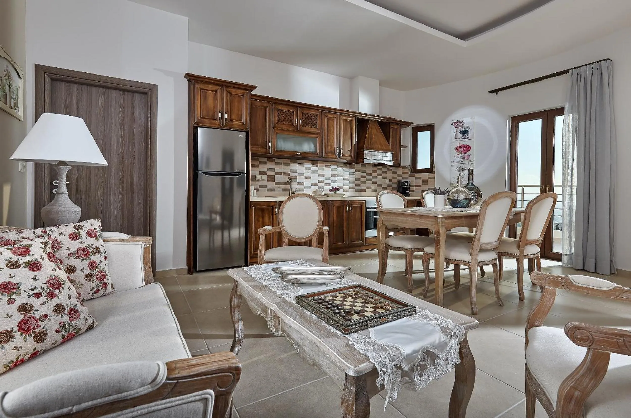 Kitchen or kitchenette in Orelia Cretan Deluxe Apartments