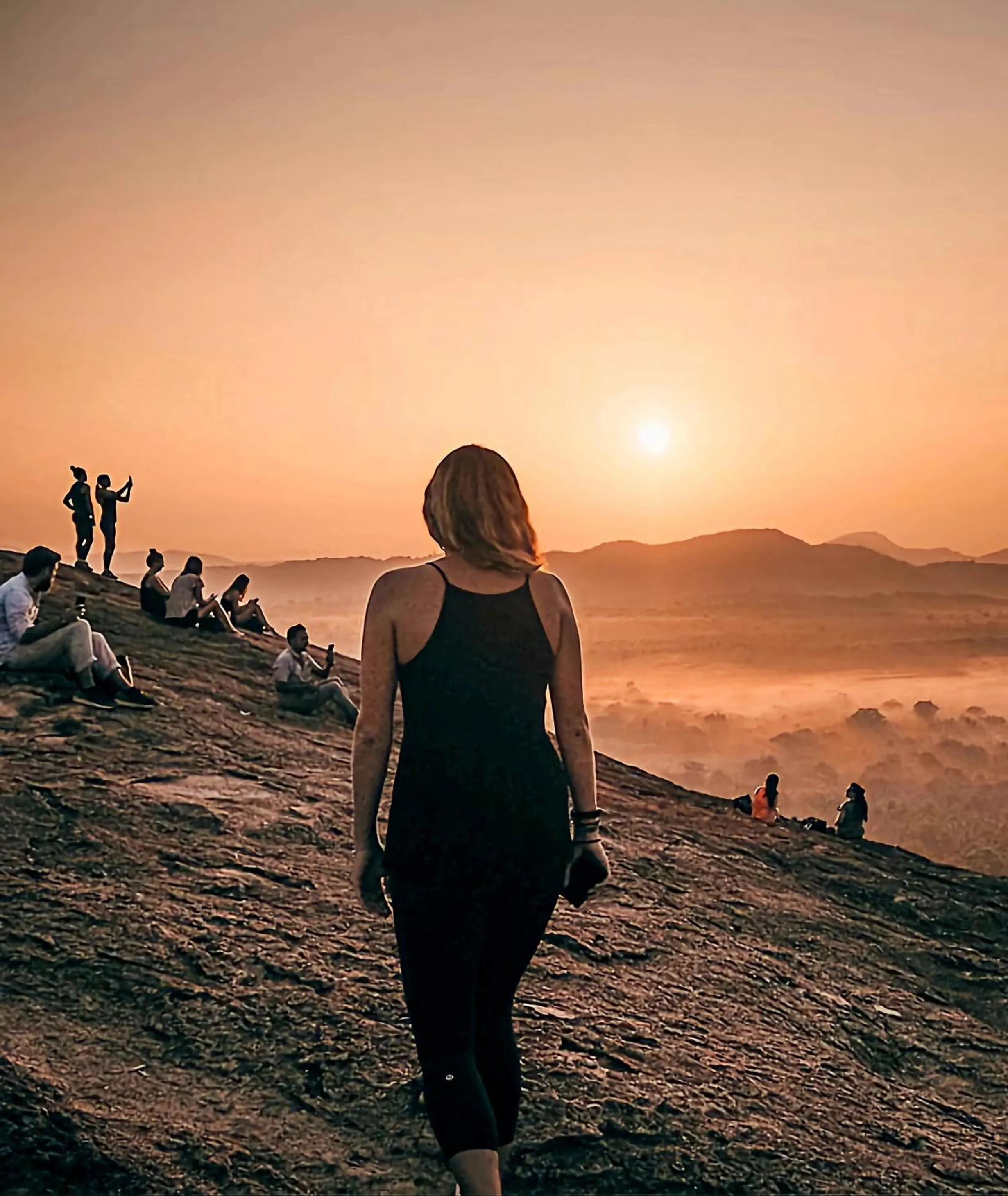 Sunset in Lakmal Resort Sigiriya