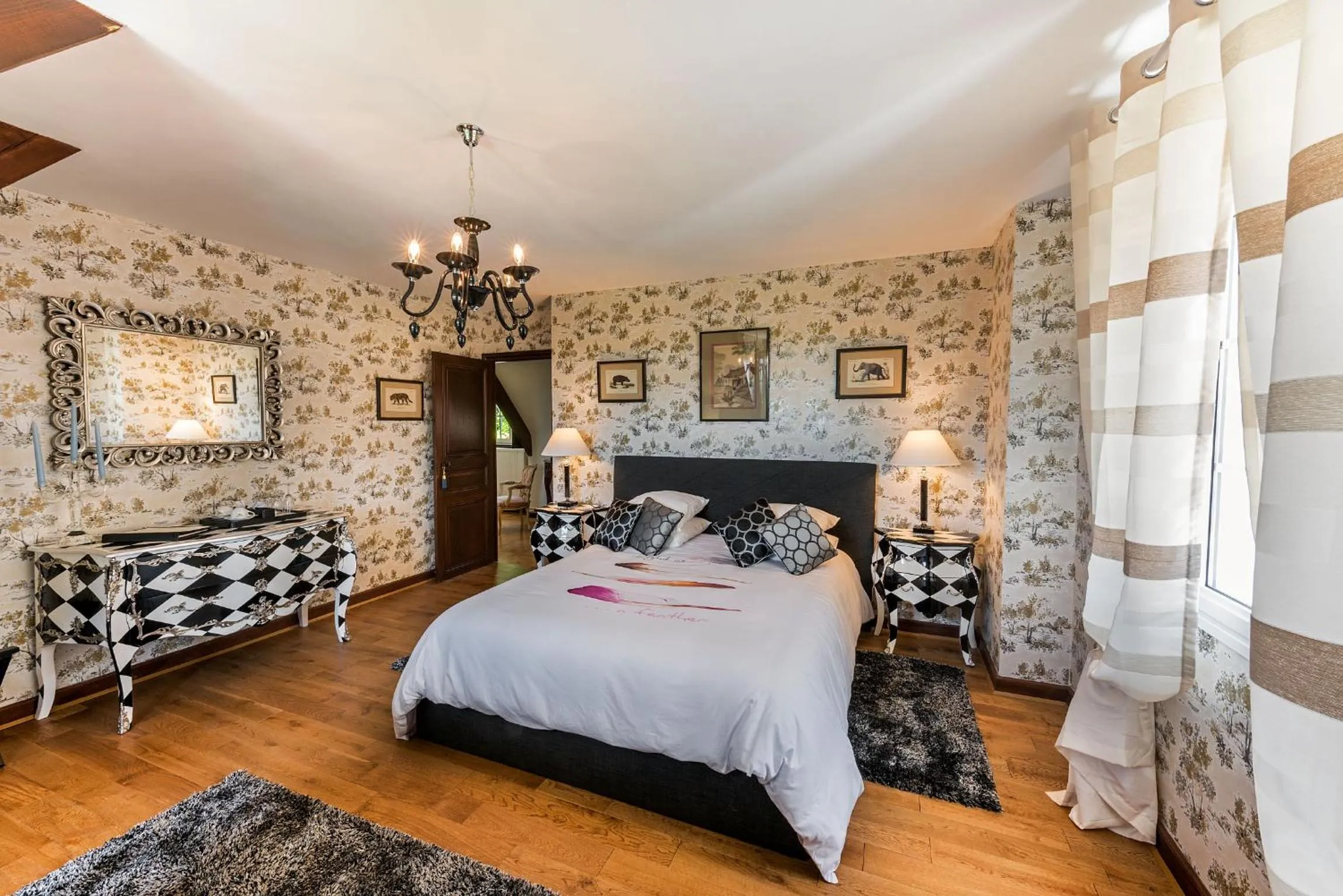 Bedroom, Bed in Domaine du Bois des Anges