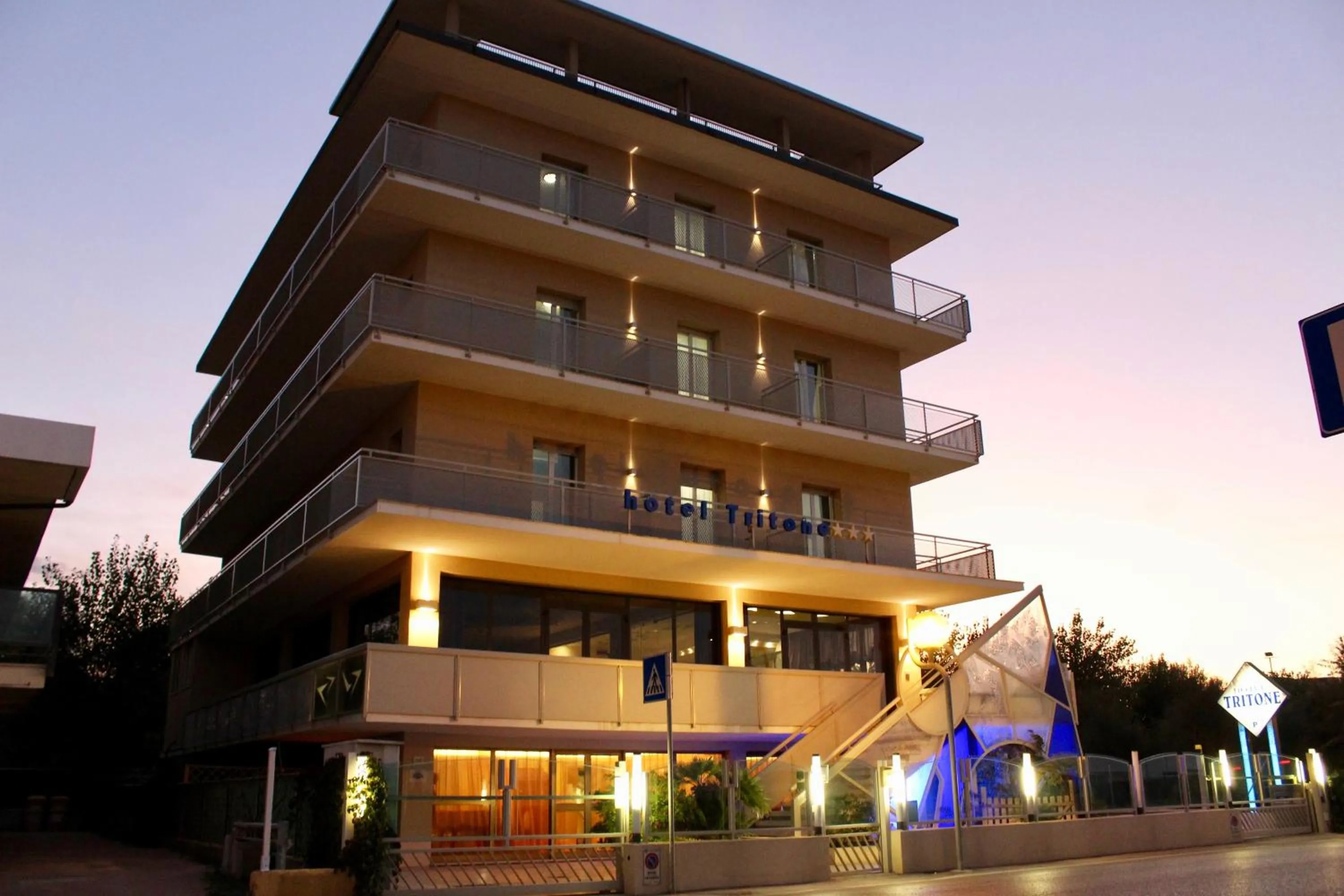 Property building in Hotel Tritone Rimini