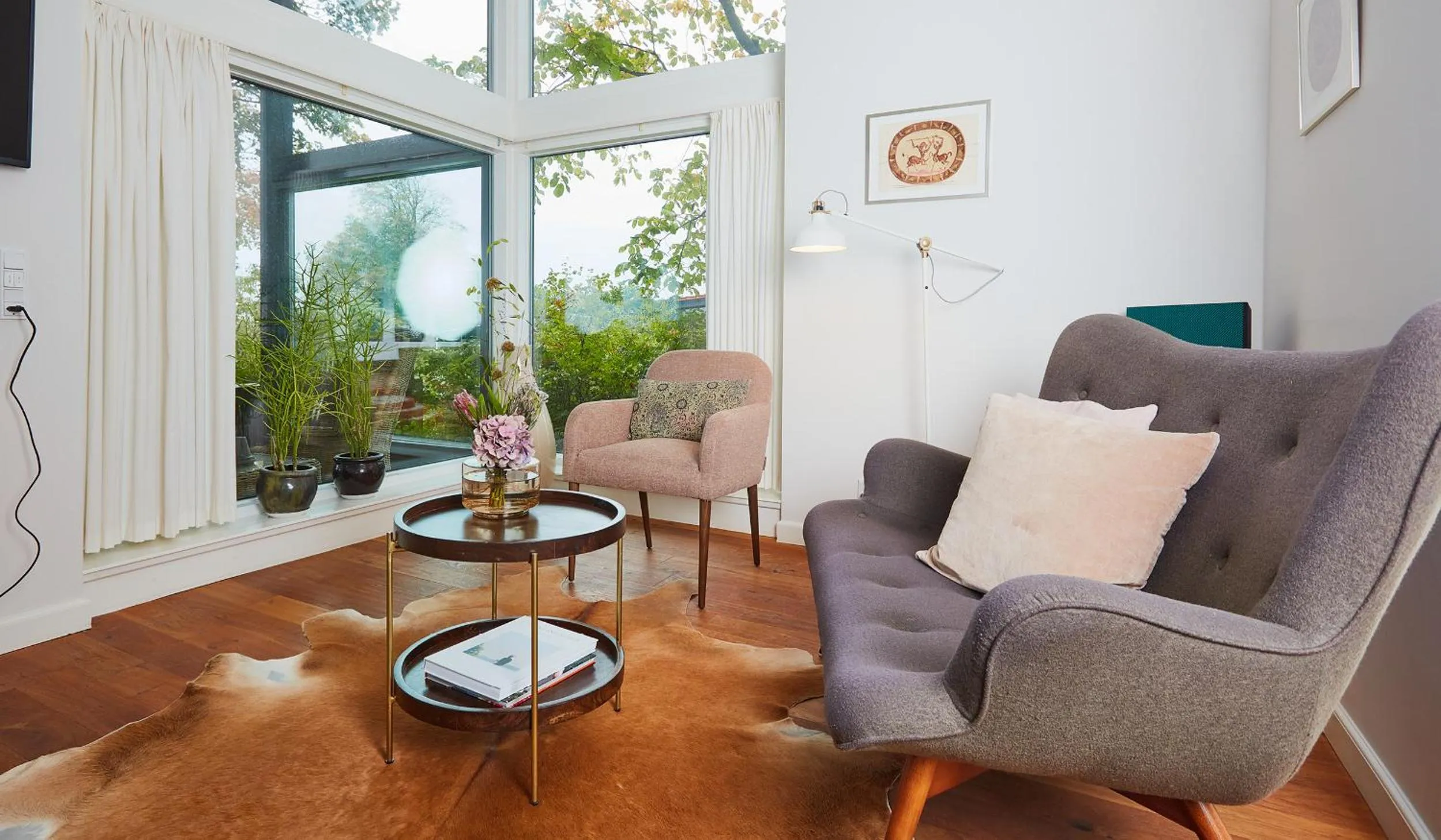 Living room in Benniksgaard Hotel