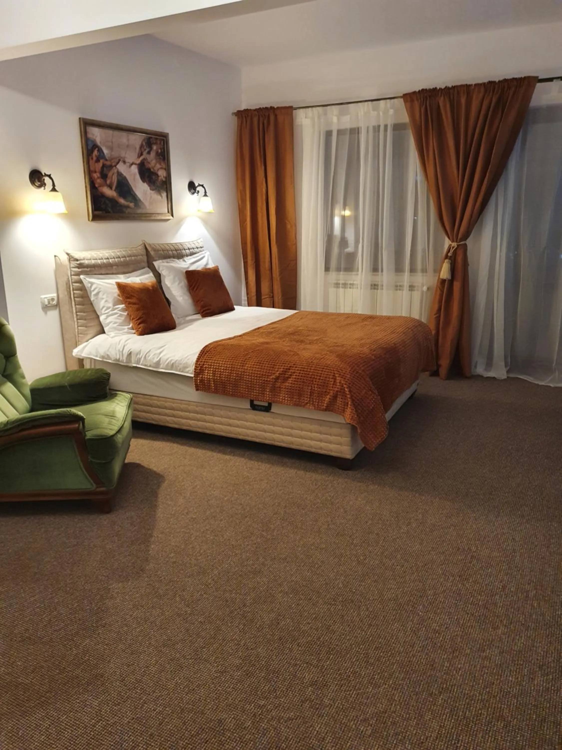 Bed in Hanu lu Mos Opinca