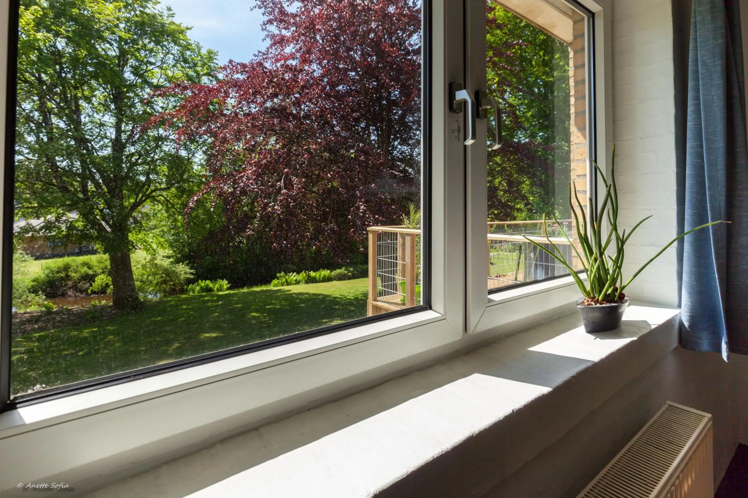 Garden view in Sdr. Omme Kro & Hotel