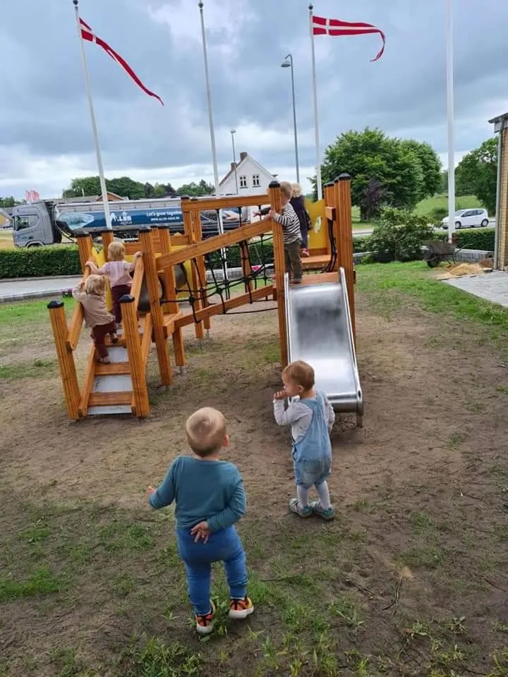 Children play ground in Sdr. Omme Kro & Hotel