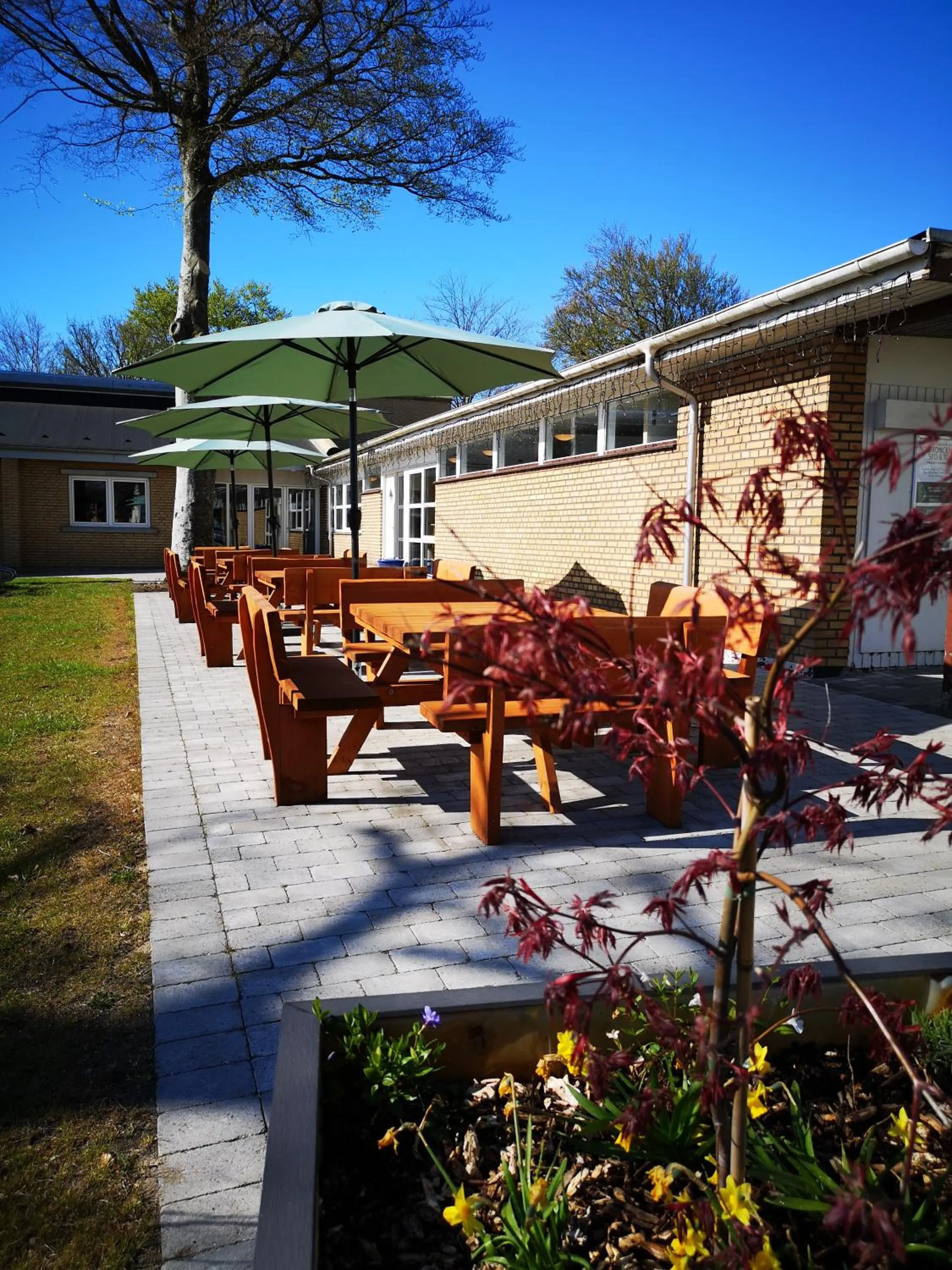 Children play ground in Sdr. Omme Kro & Hotel