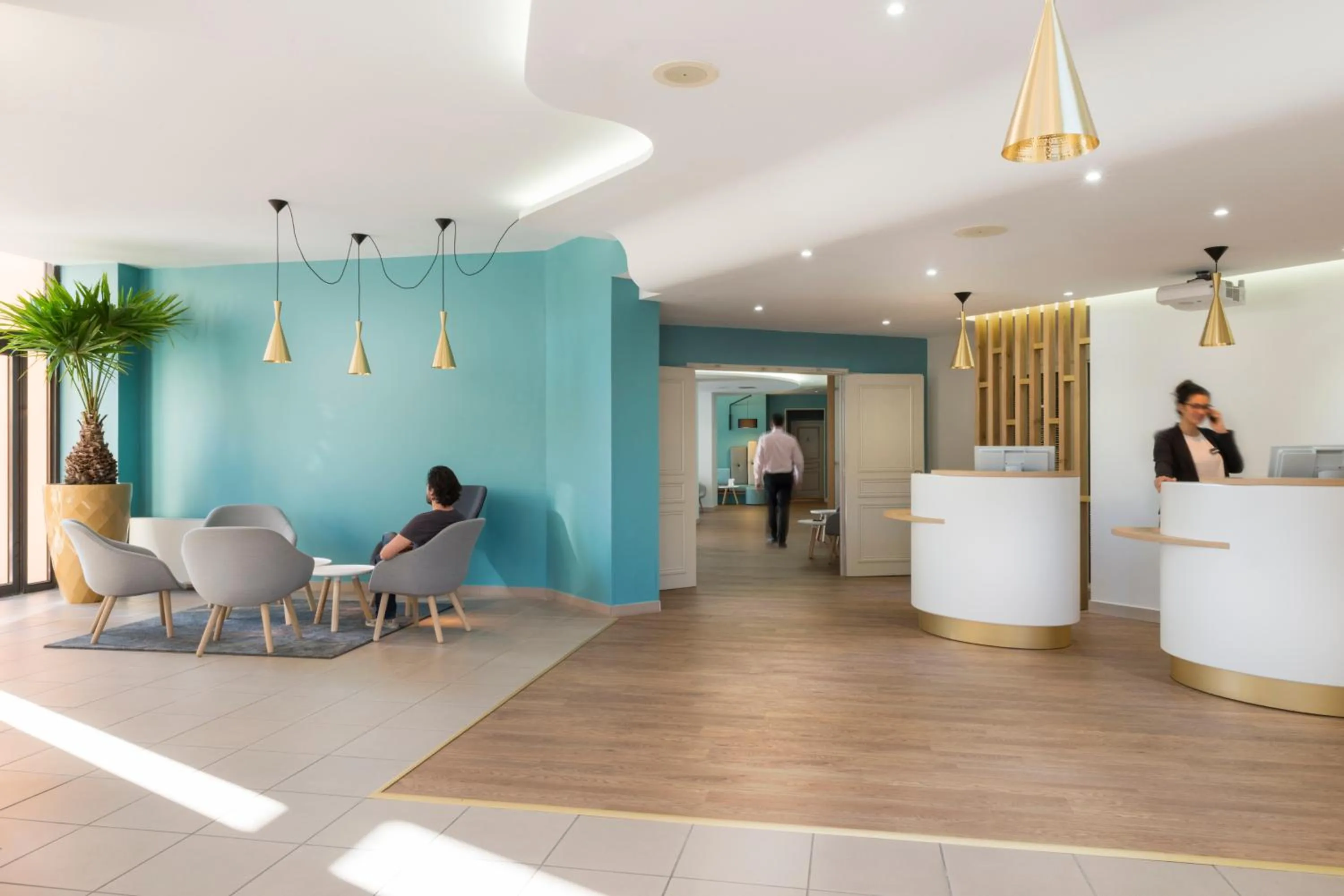 Lobby or reception in Hôtel Les Jardins De Sainte-Maxime