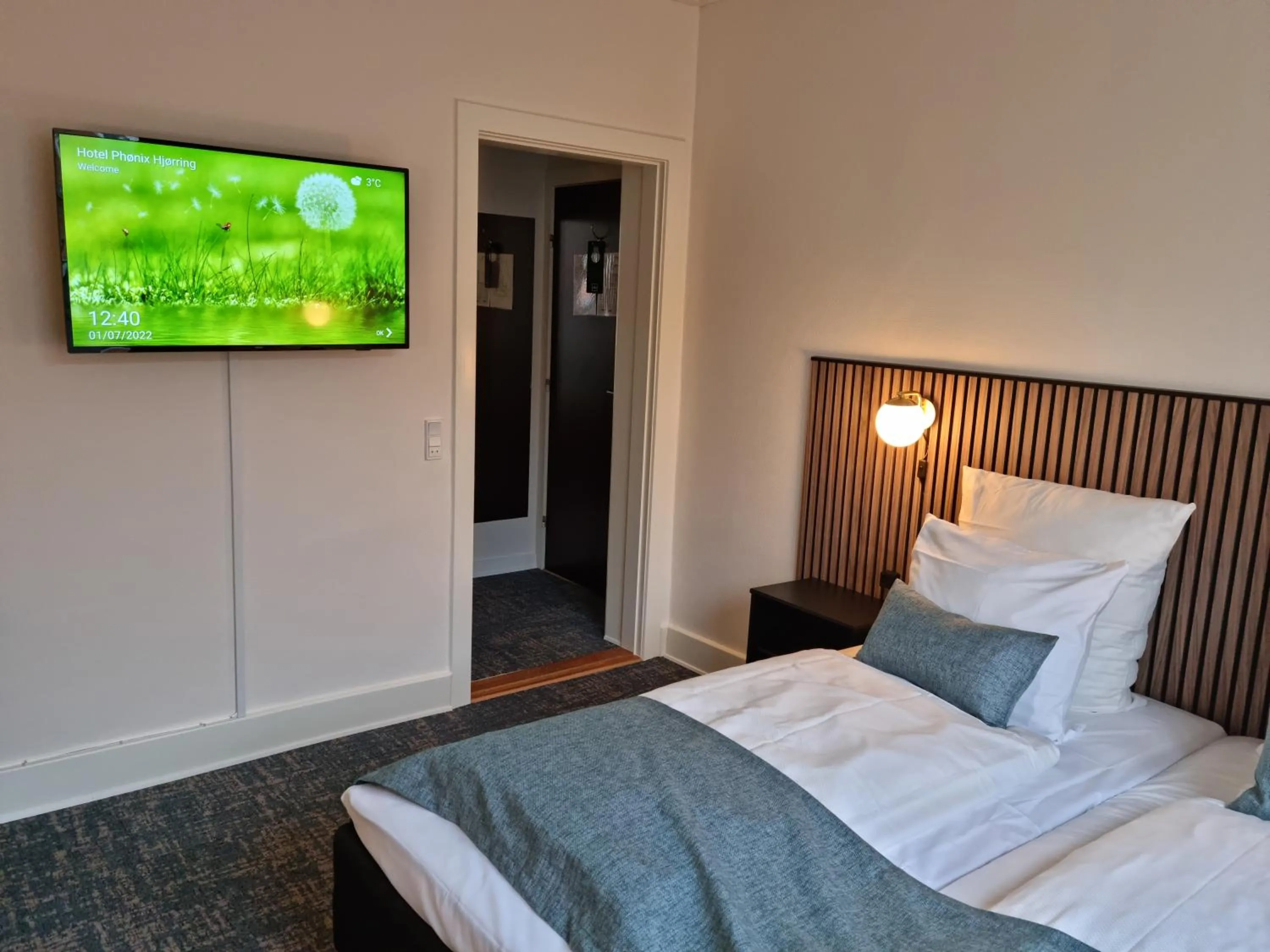 Bed in Hotel Phønix Hjørring