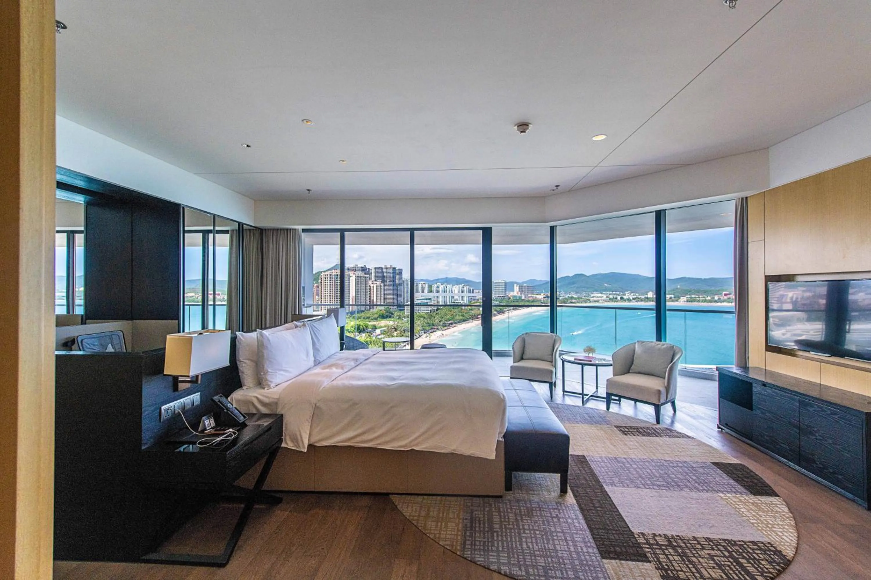 View (from property/room), Bed in The Shanhaitian Resort Sanya, Autograph Collection
