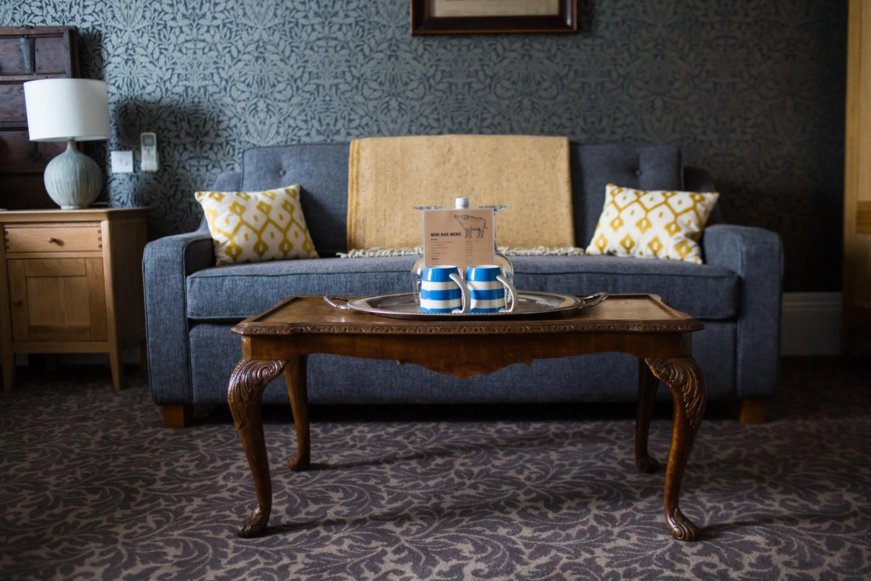 Seating area in The Blue Boar