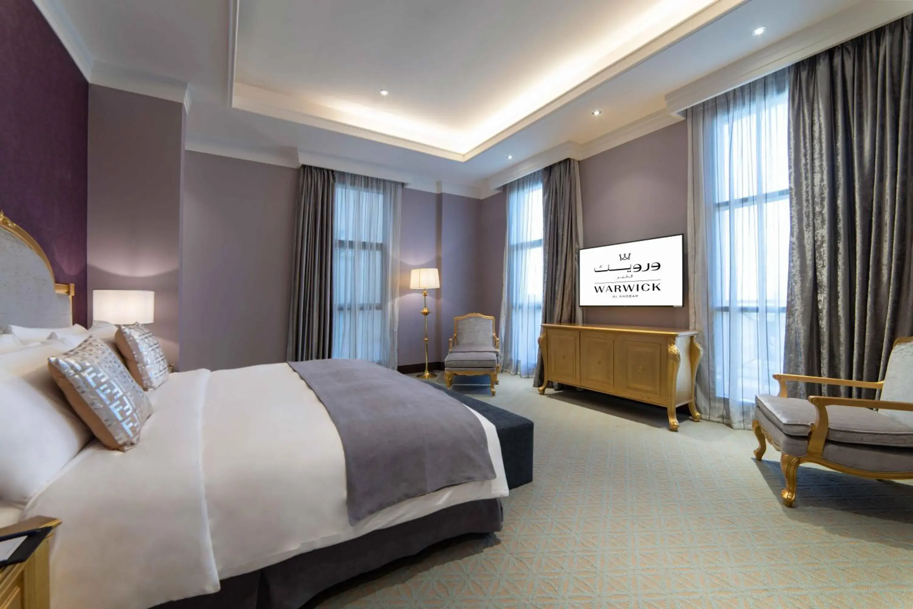 Photo of the whole room, Bed in Warwick Al Khobar Photo of the whole room, Bed in Warwick Al Khobar