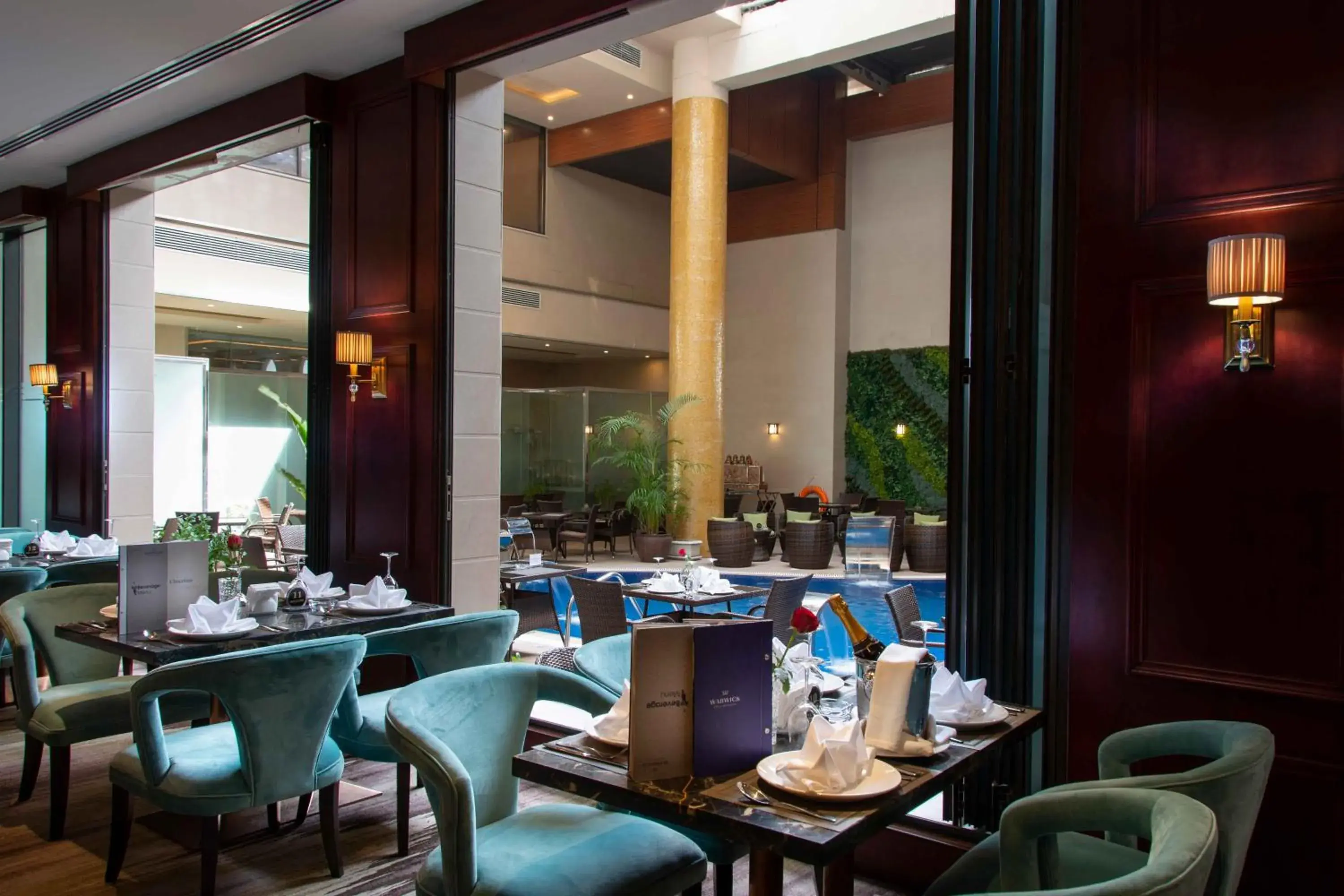 Pool view in Warwick Al Khobar Pool view in Warwick Al Khobar