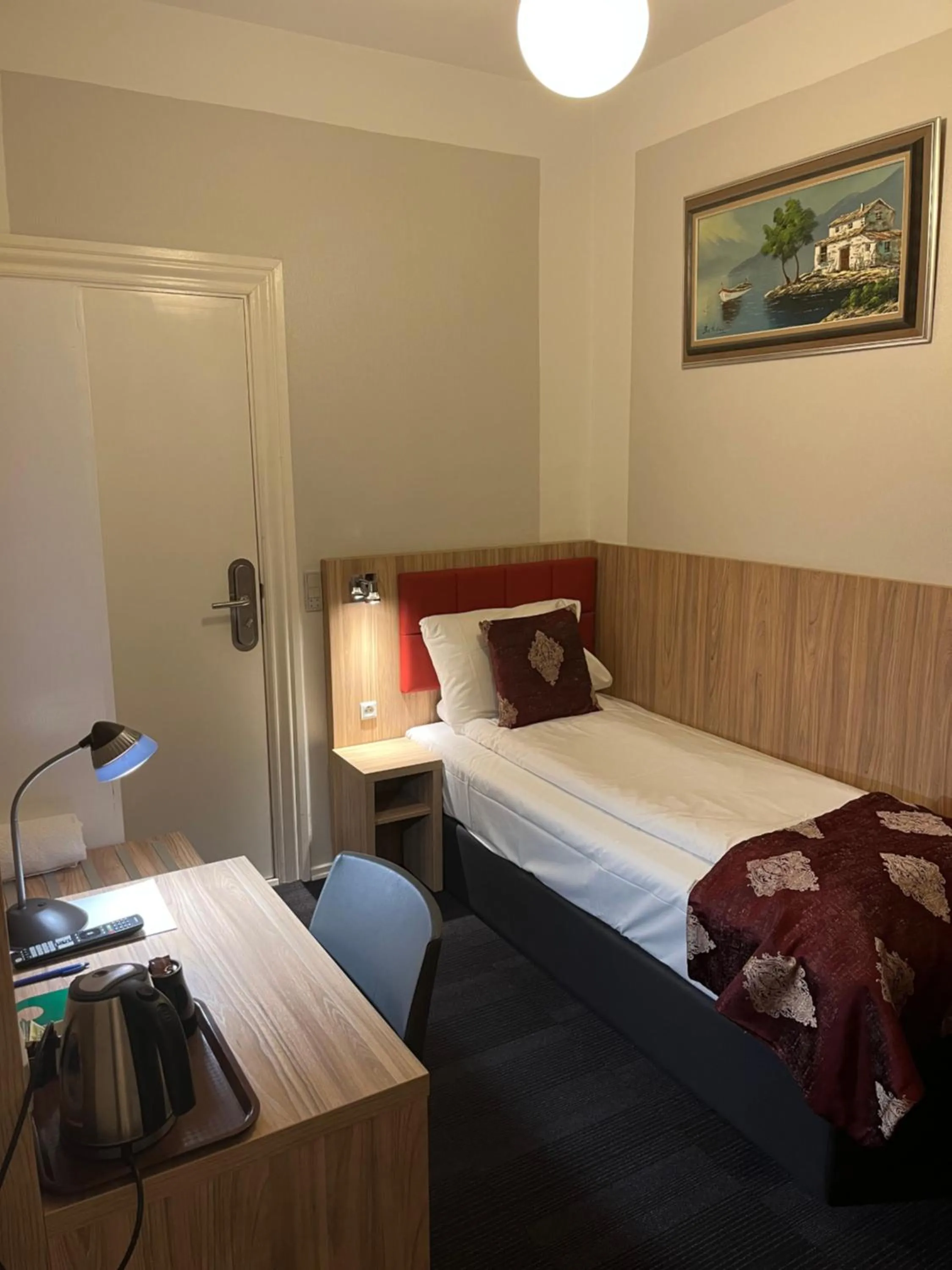 Bed in Hotel Skandia