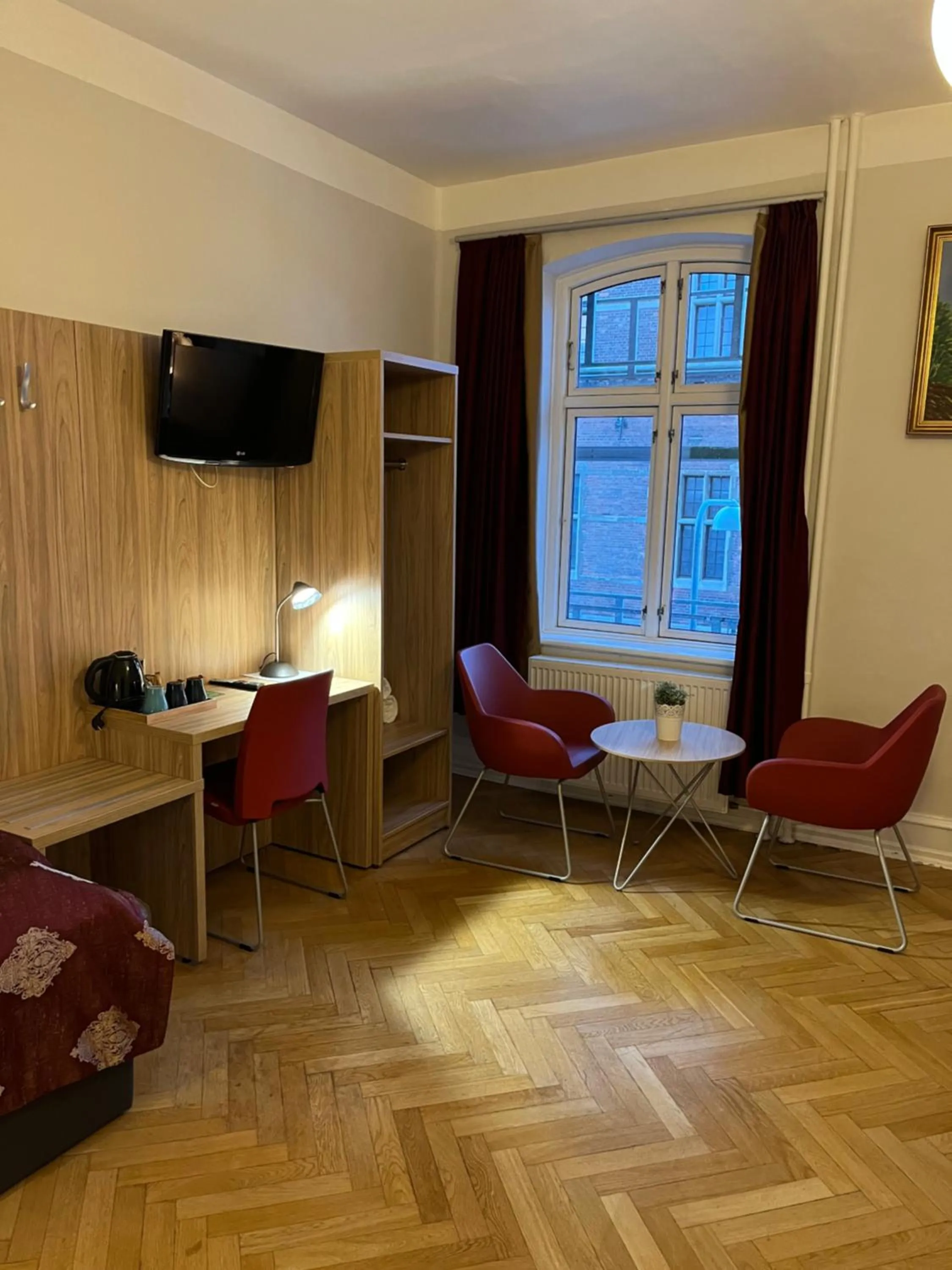 Bed in Hotel Skandia