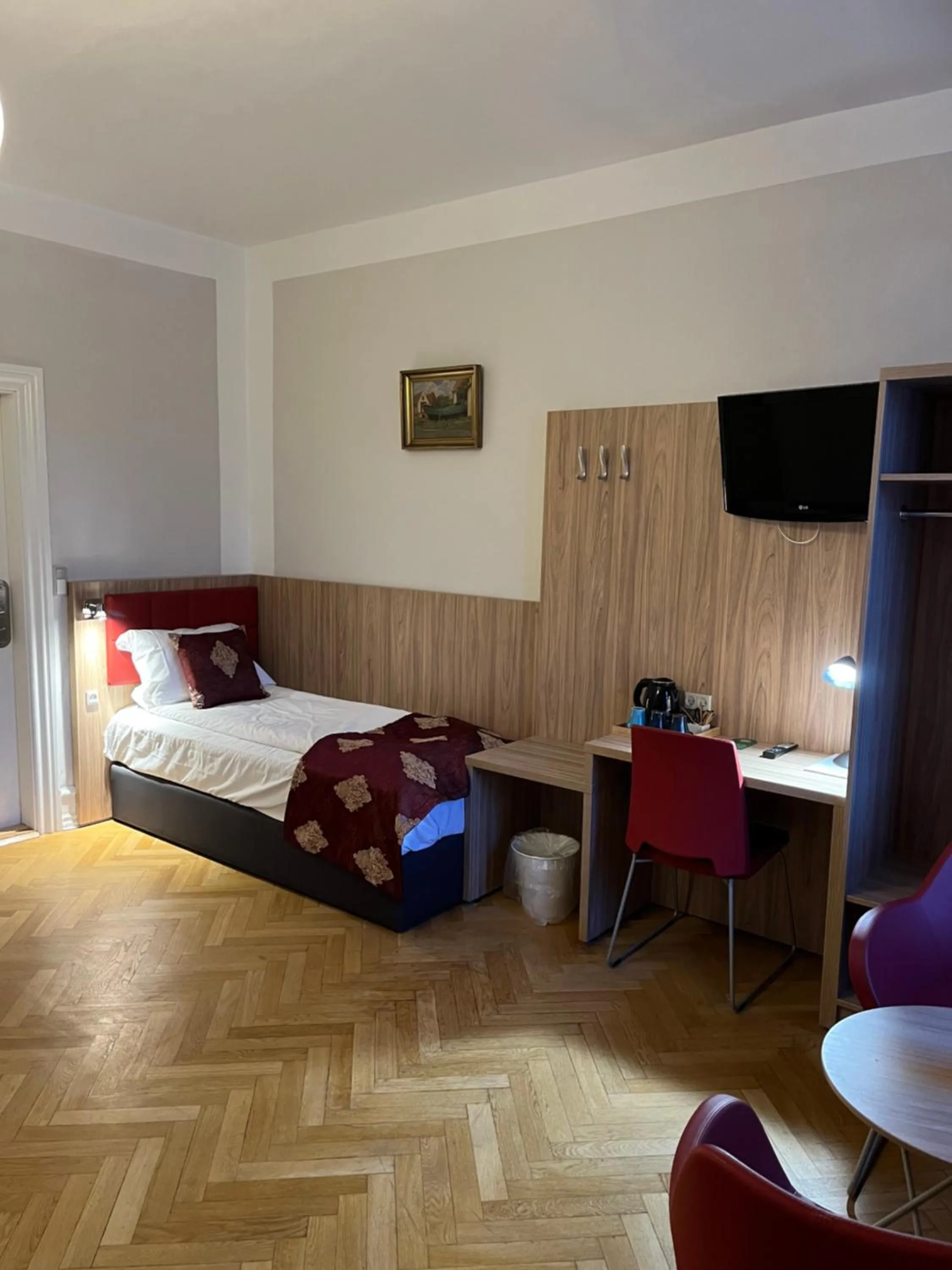 Bed in Hotel Skandia