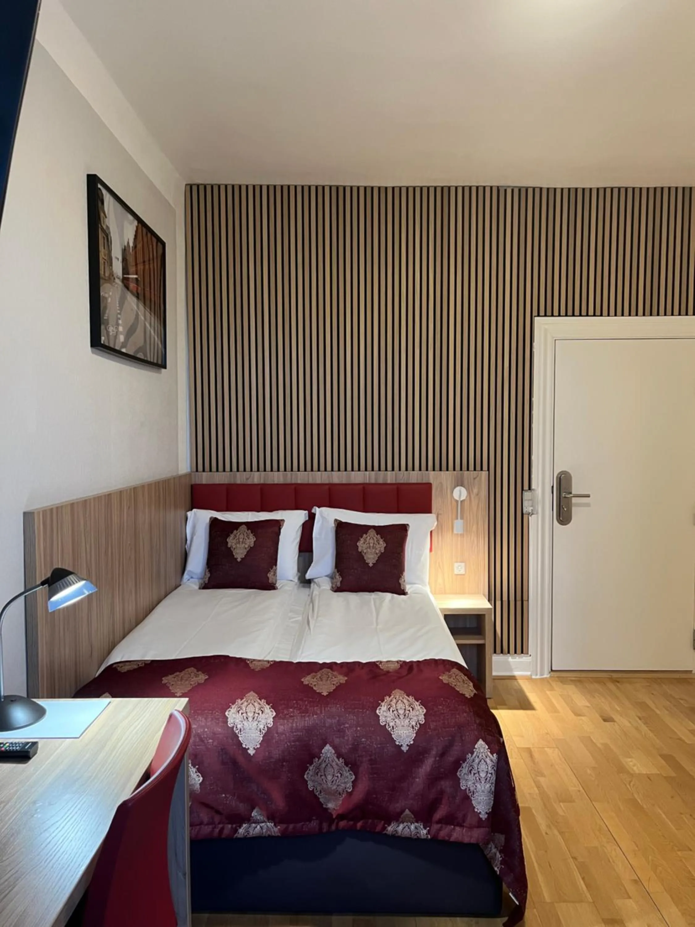 Bed in Hotel Skandia