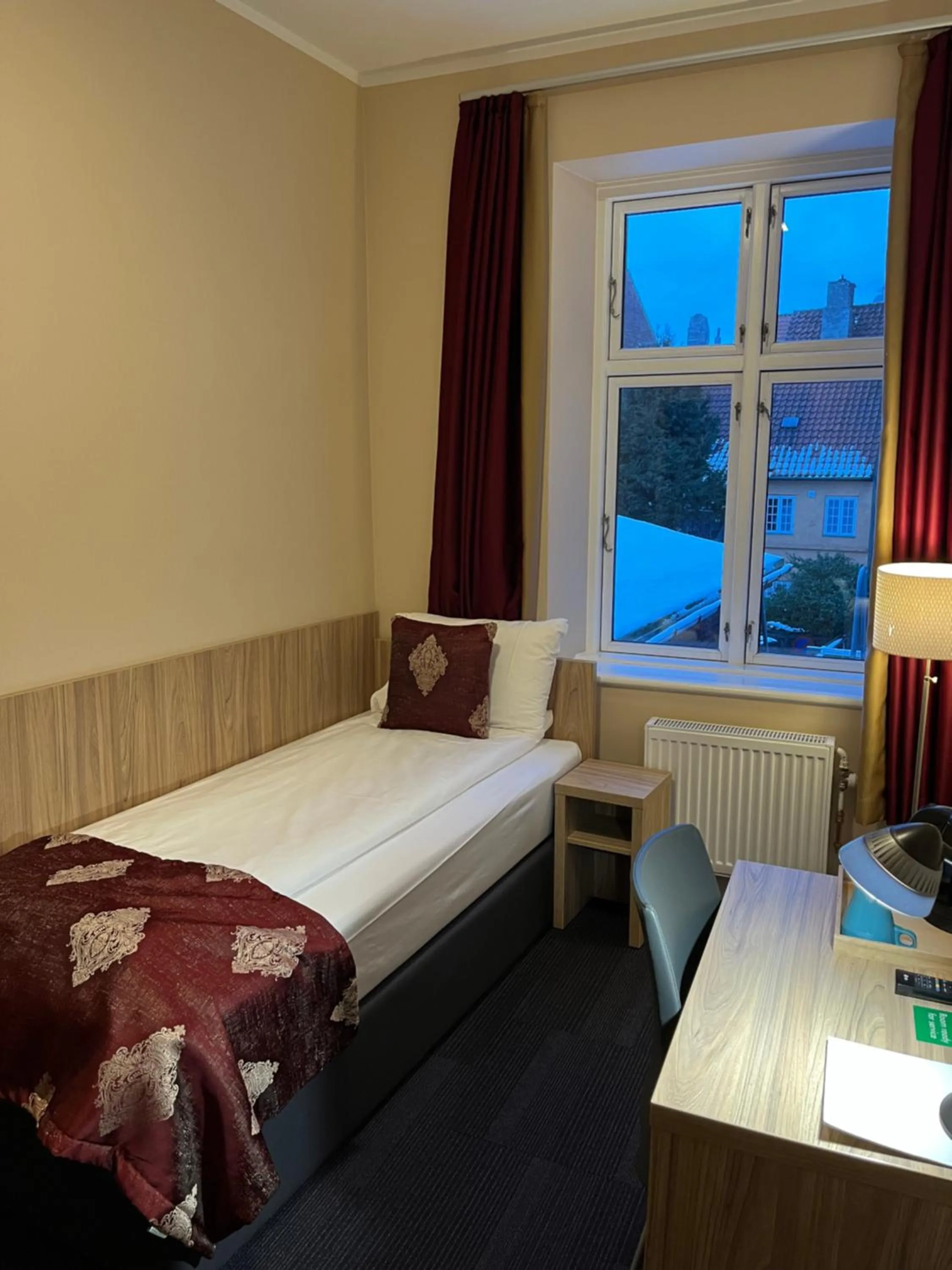 Bed in Hotel Skandia