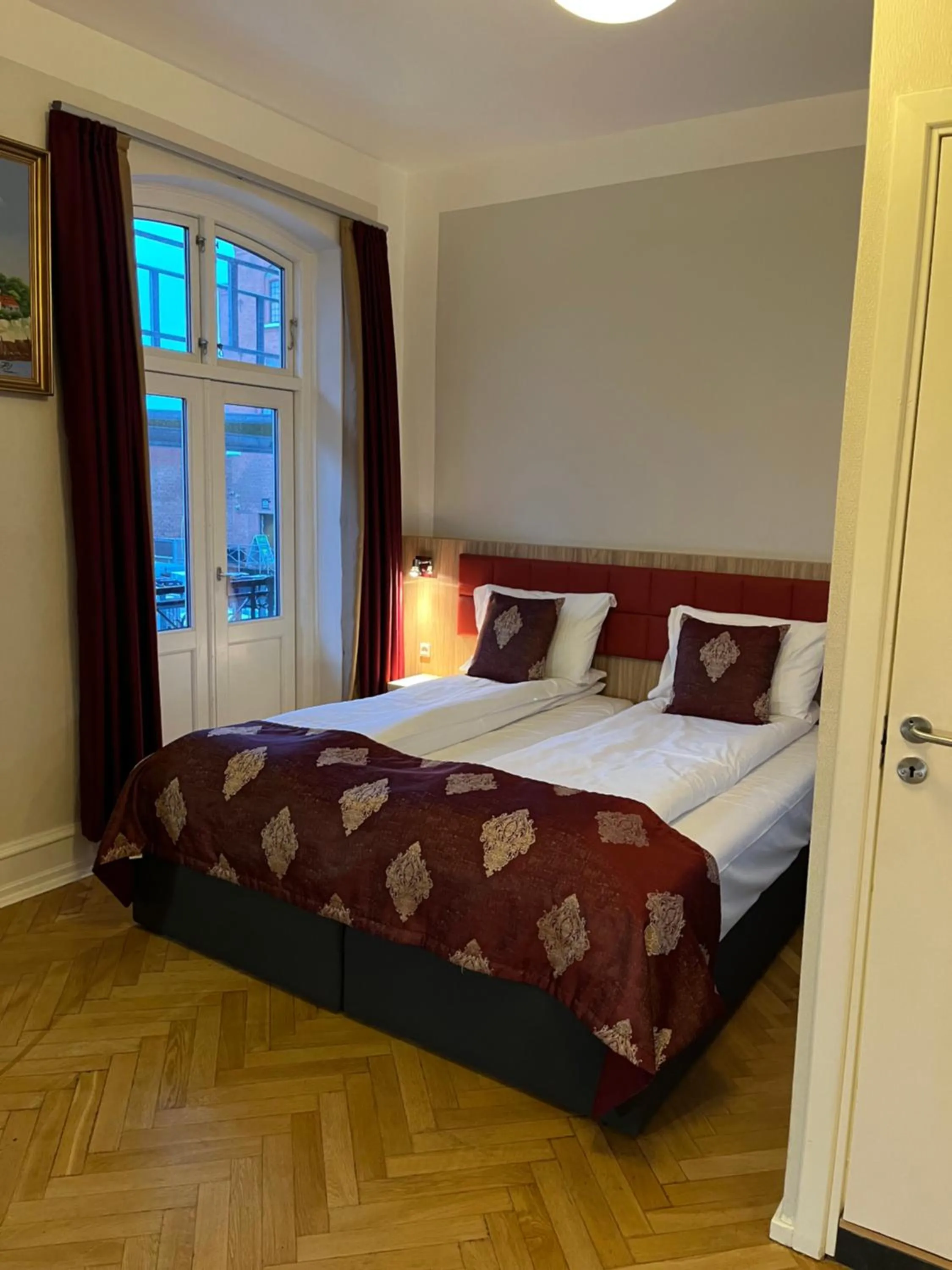 Bed in Hotel Skandia