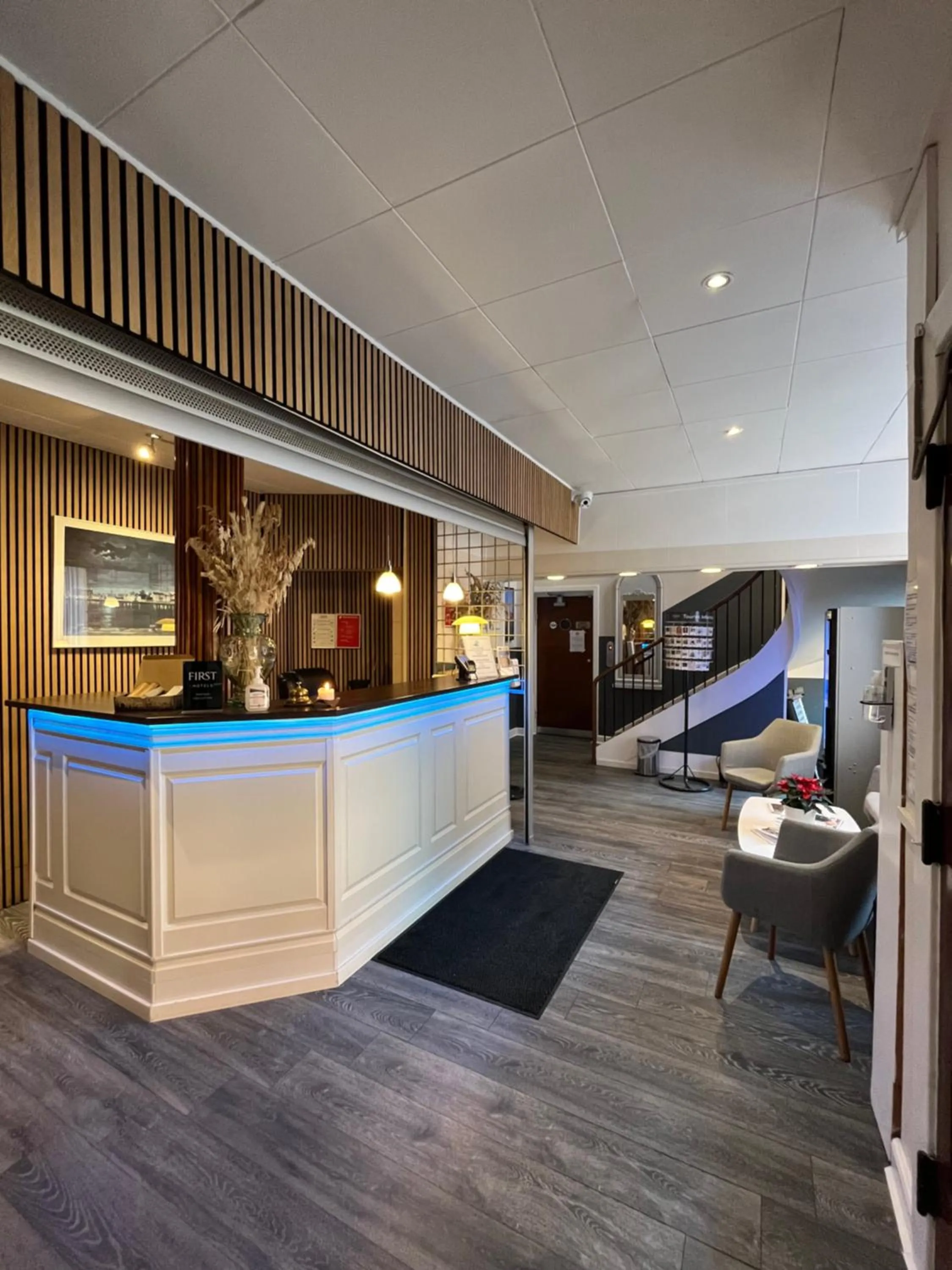 Lobby or reception in Hotel Skandia