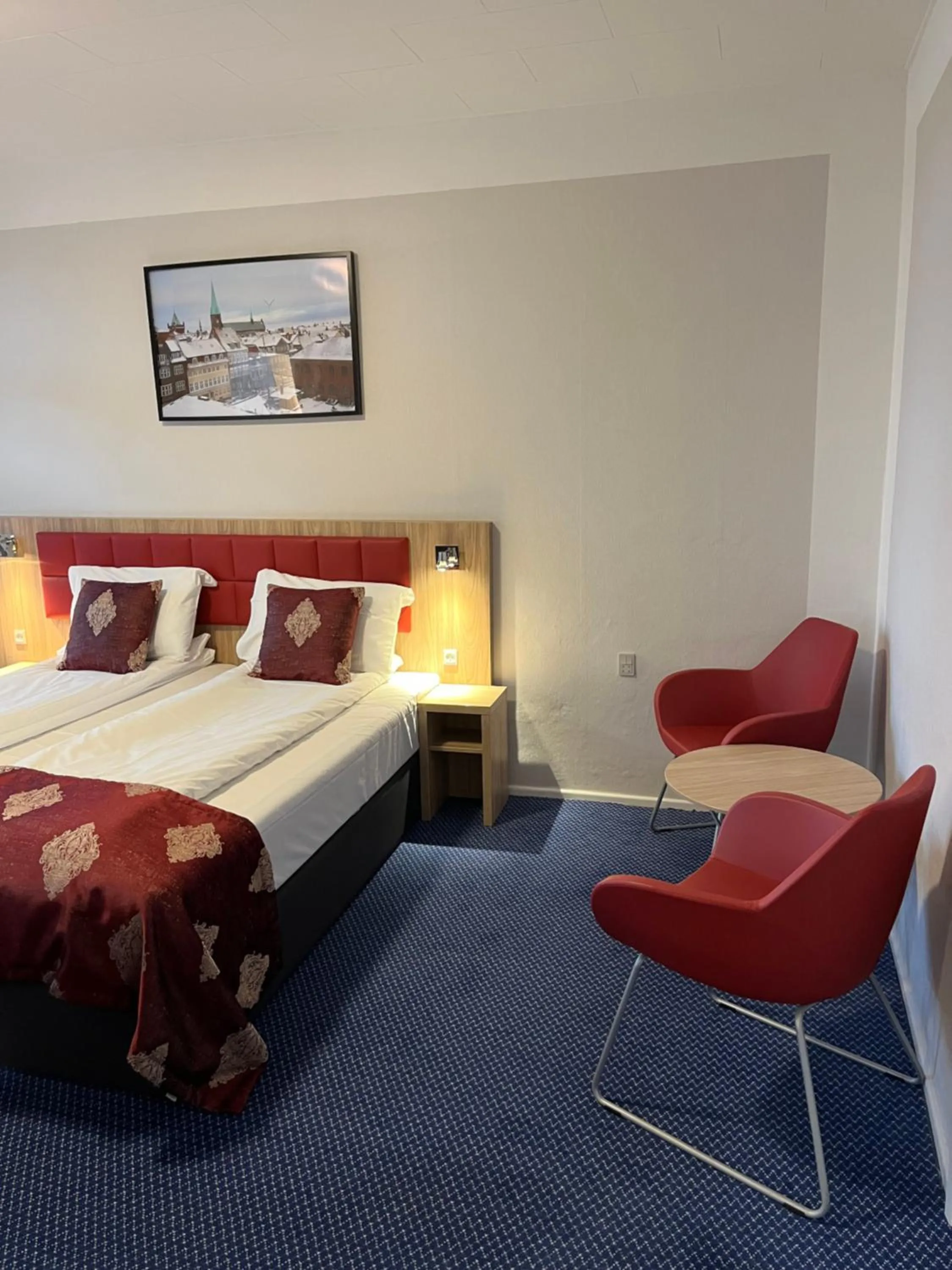 Bed in Hotel Skandia