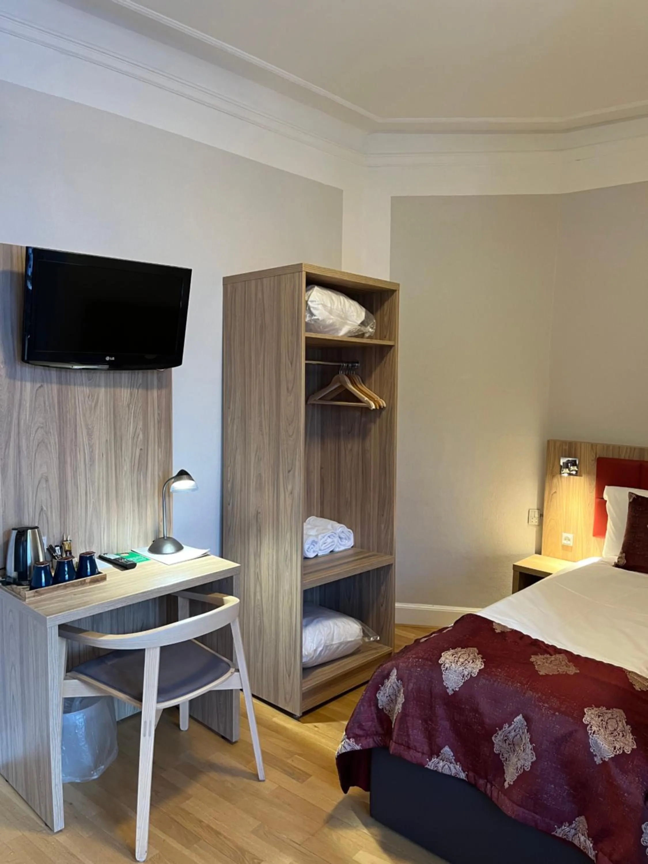 Bed in Hotel Skandia