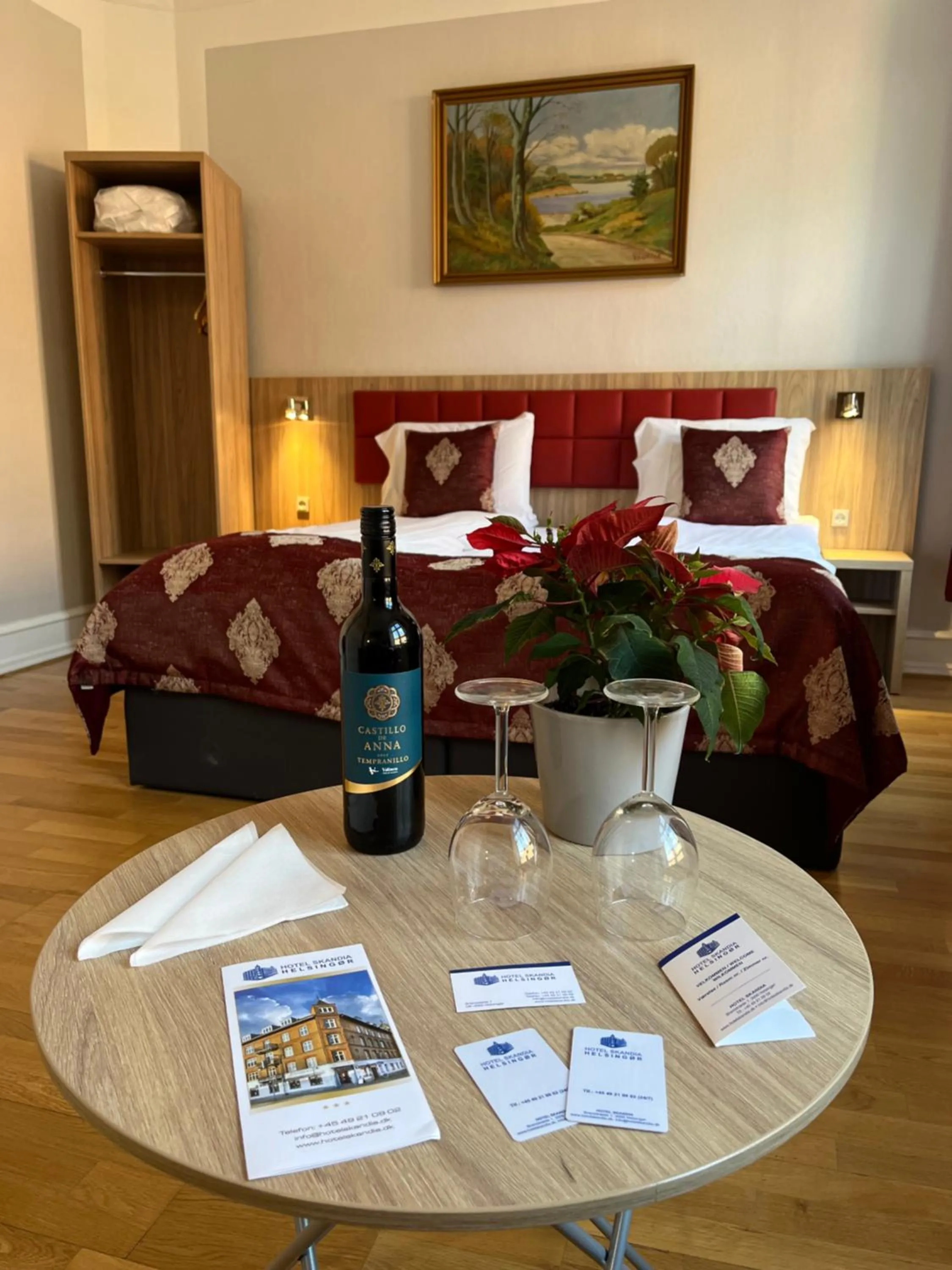 Bed in Hotel Skandia