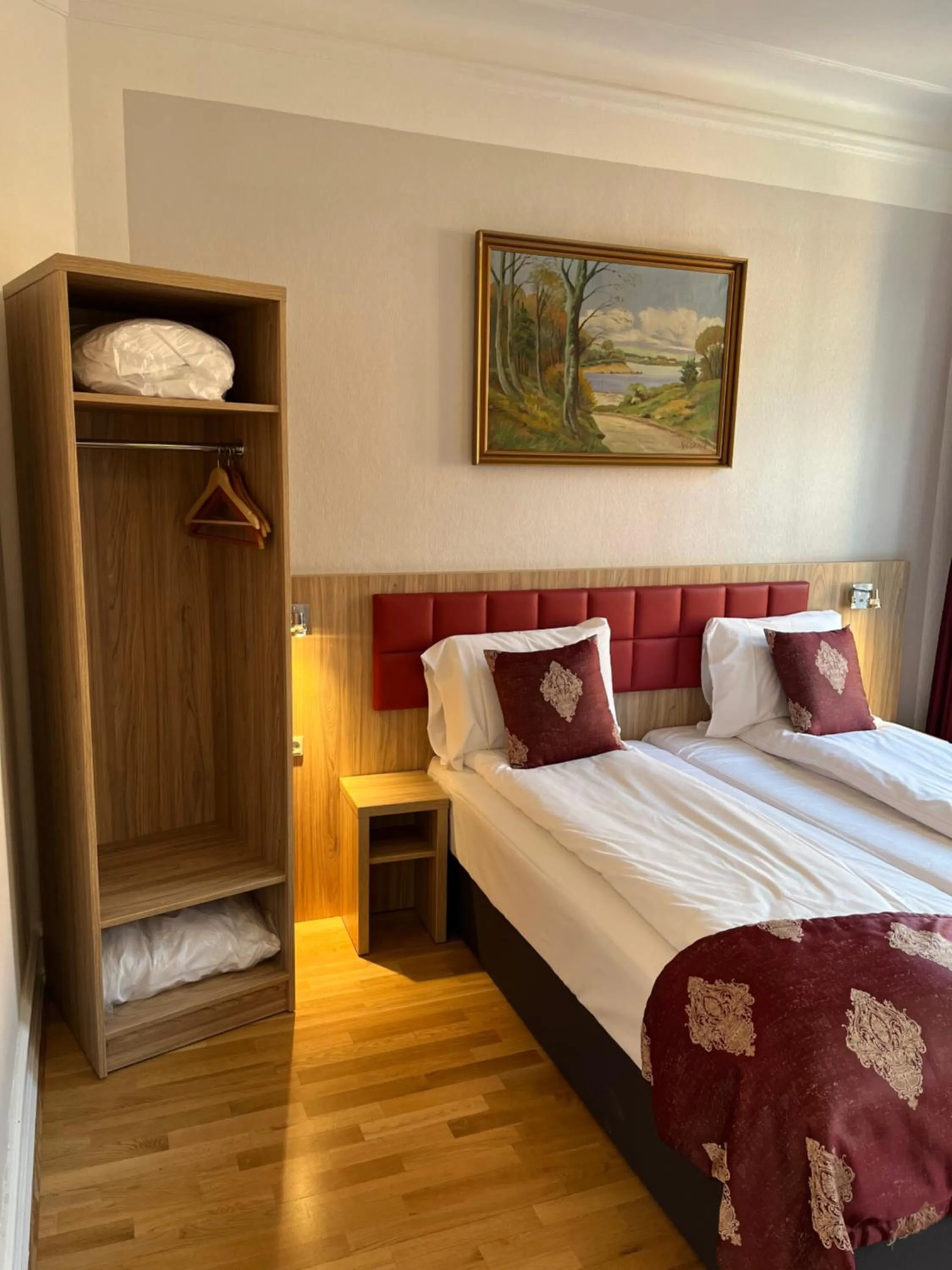 Bed in Hotel Skandia