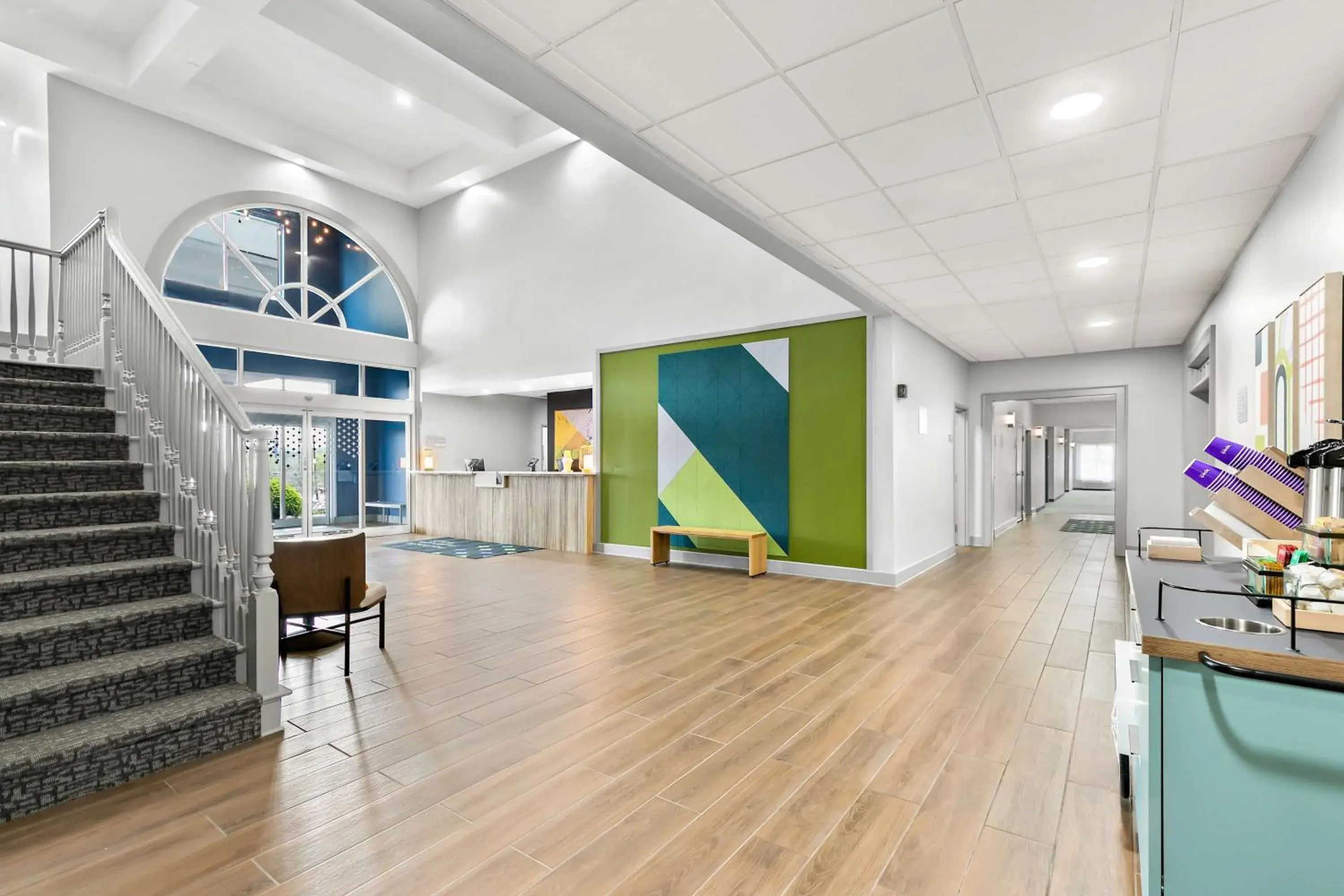 Lobby or reception in Spark by Hilton Commerce, GA Lobby or reception in Spark by Hilton Commerce, GA