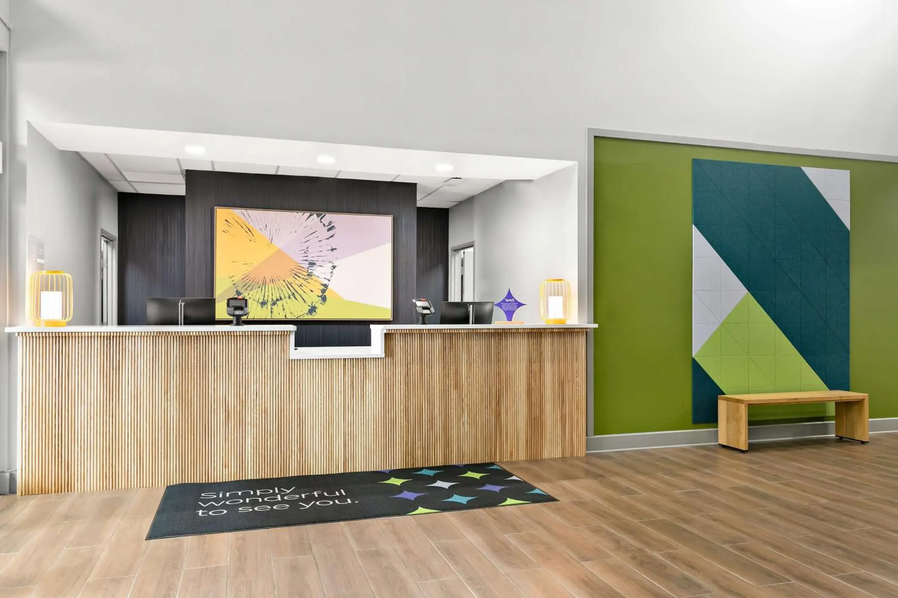 Lobby or reception in Spark by Hilton Commerce, GA Lobby or reception in Spark by Hilton Commerce, GA