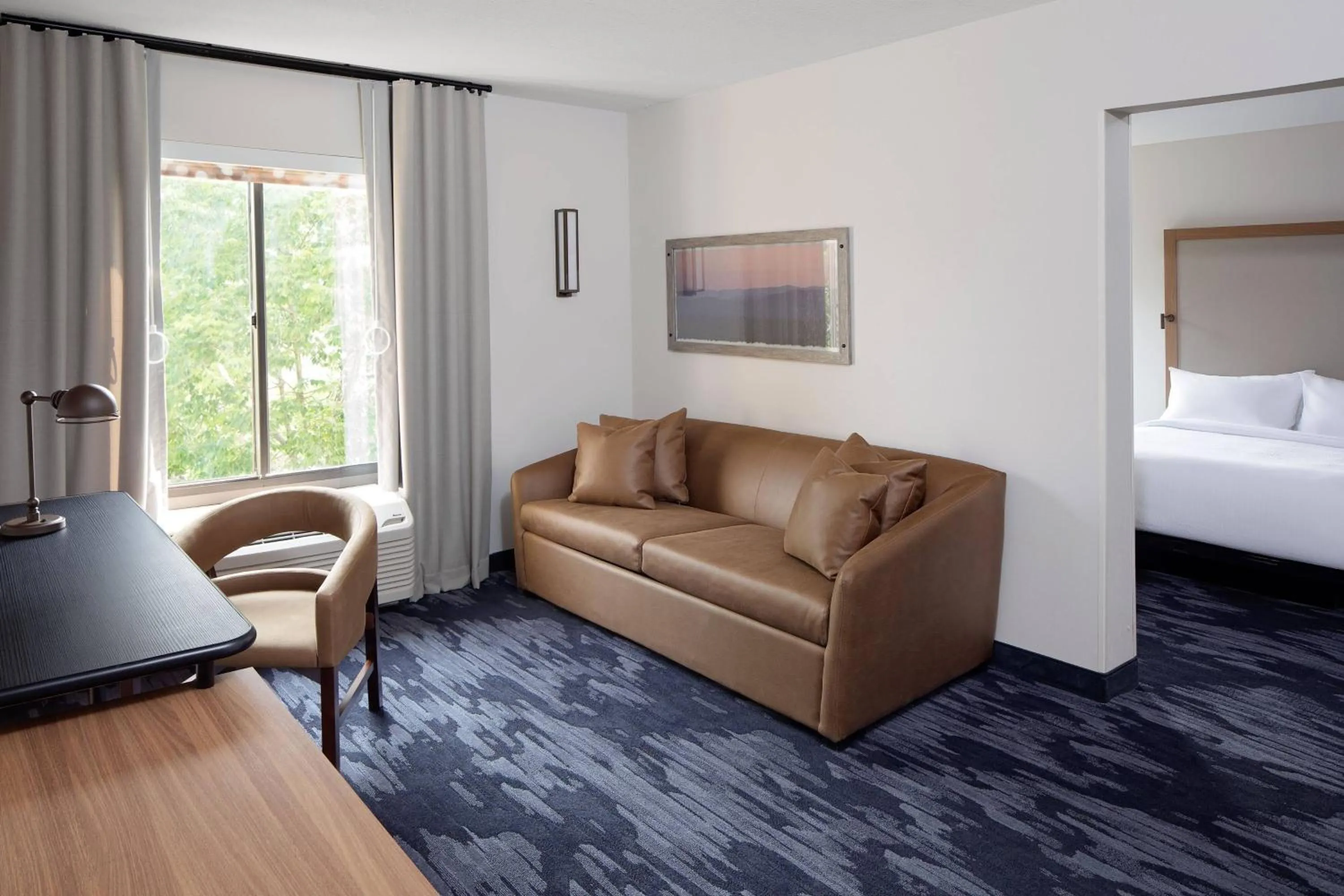 Living room, Bed in Fairfield Inn by Marriott Atlantic City Absecon
