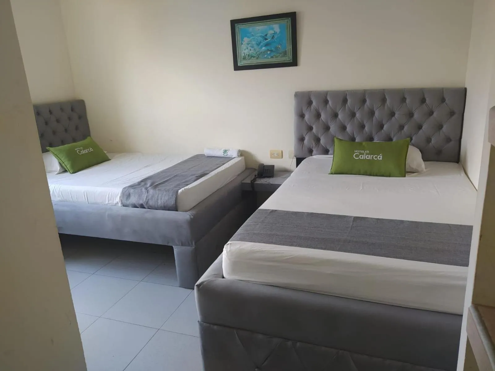 Bed in Hotel Calarca N1