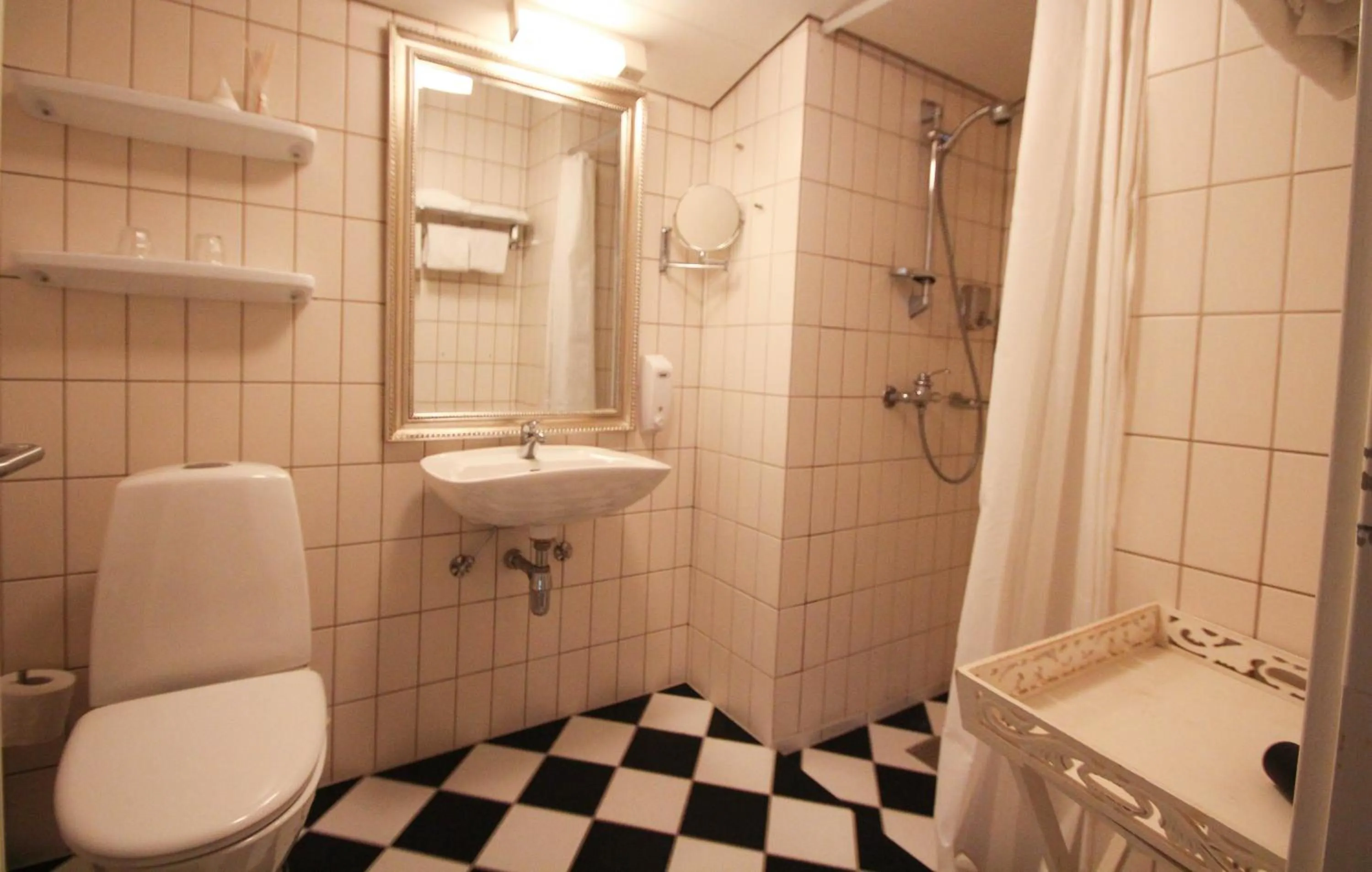 Toilet in Sauntehus Castle Hotel